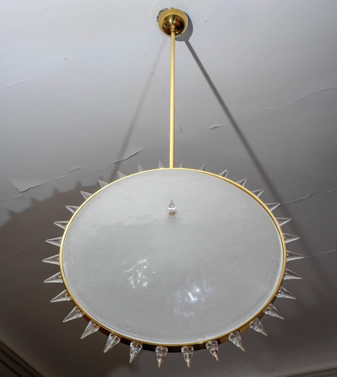 Contemporary Murano Glass Chandelier Designed by Juanluca Fontana For Sale
