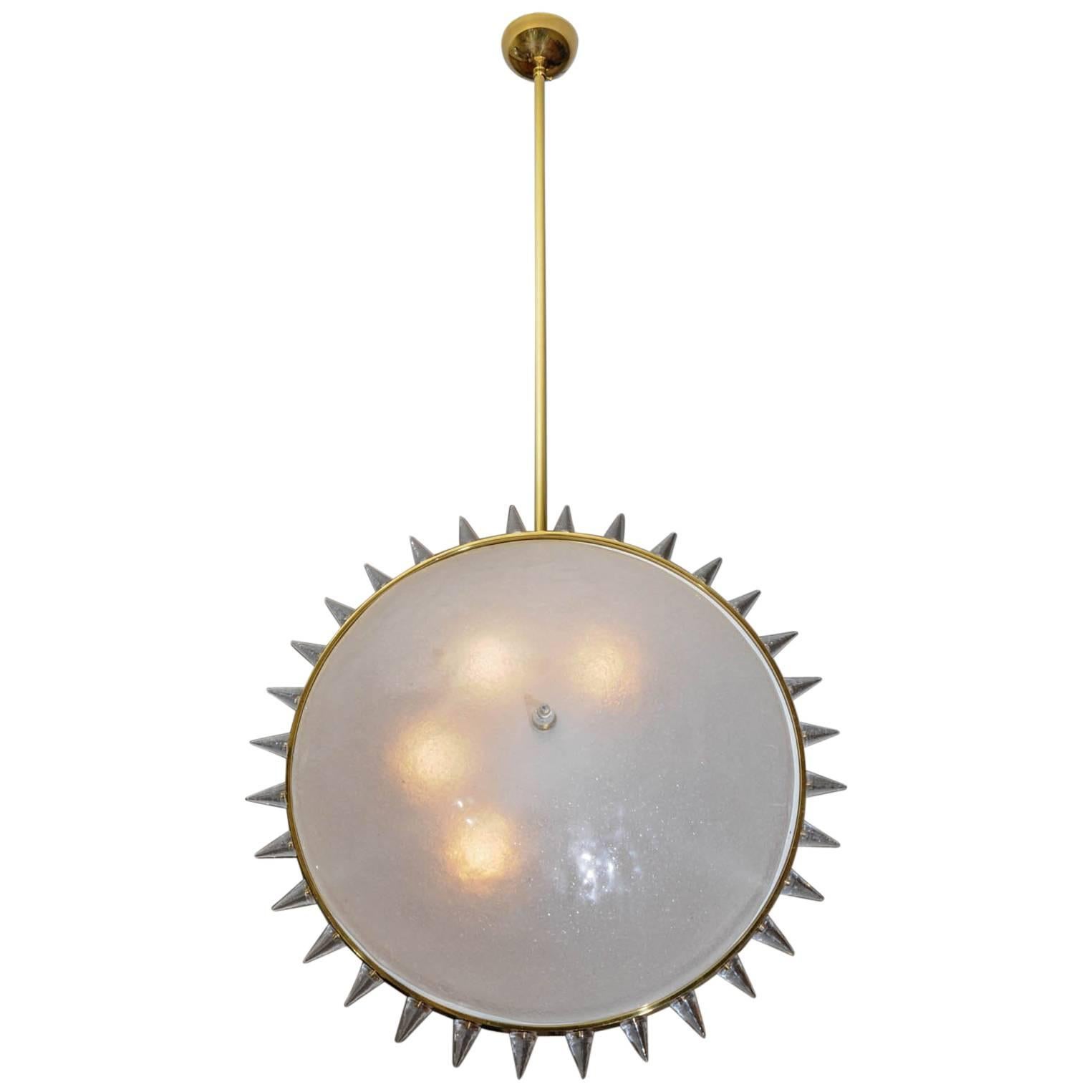 Lustre en verre de Murano conçu par Juanluca Fontana en vente