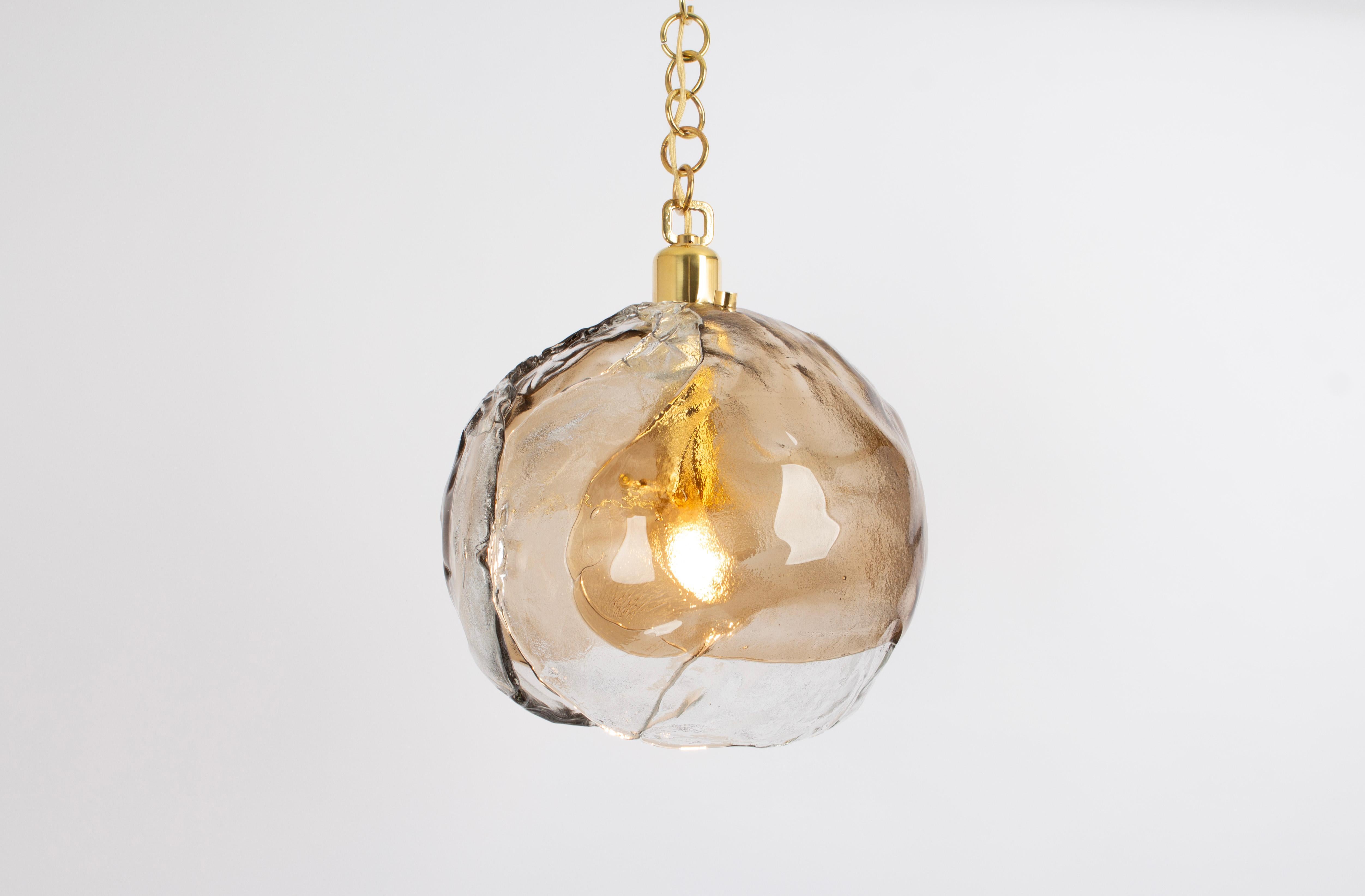 Austrian Murano Glass Chandelier Designed by Kaiser, Germany, 1960s For Sale
