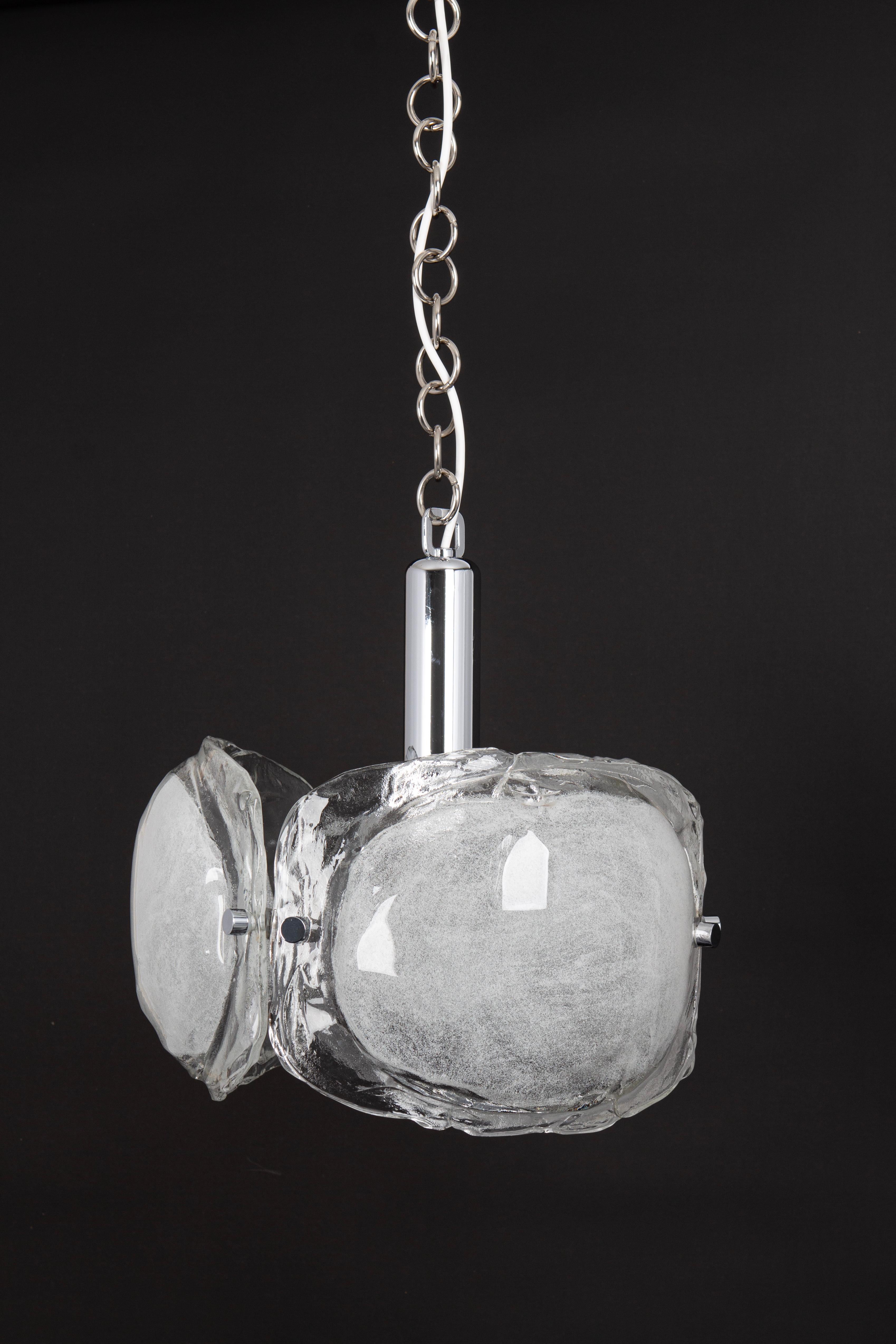 Murano Glass Chandelier Designed by Kaiser, Germany, 1960s For Sale 1
