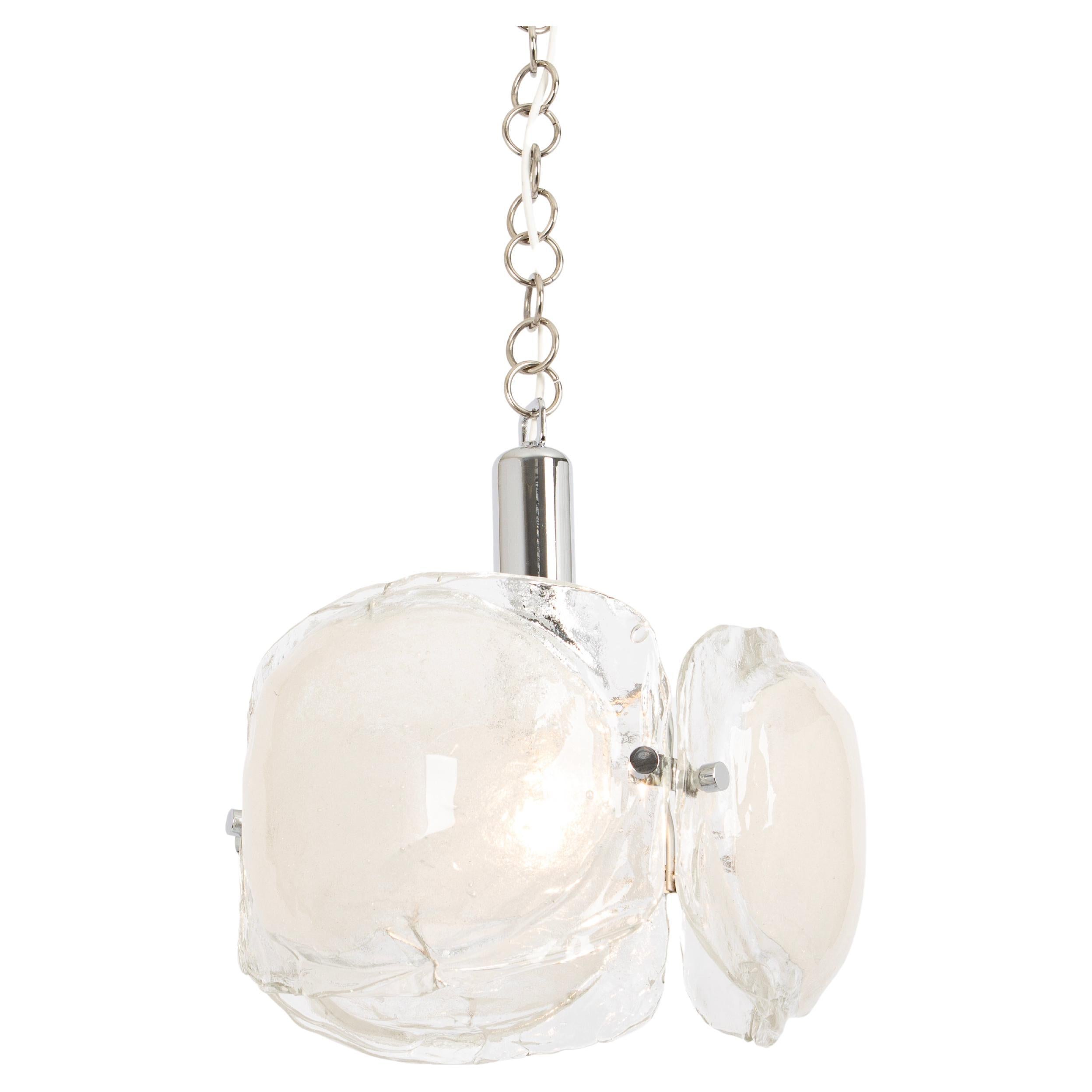 Lustre en verre de Murano conçu par Kaiser, Allemagne, années 1960