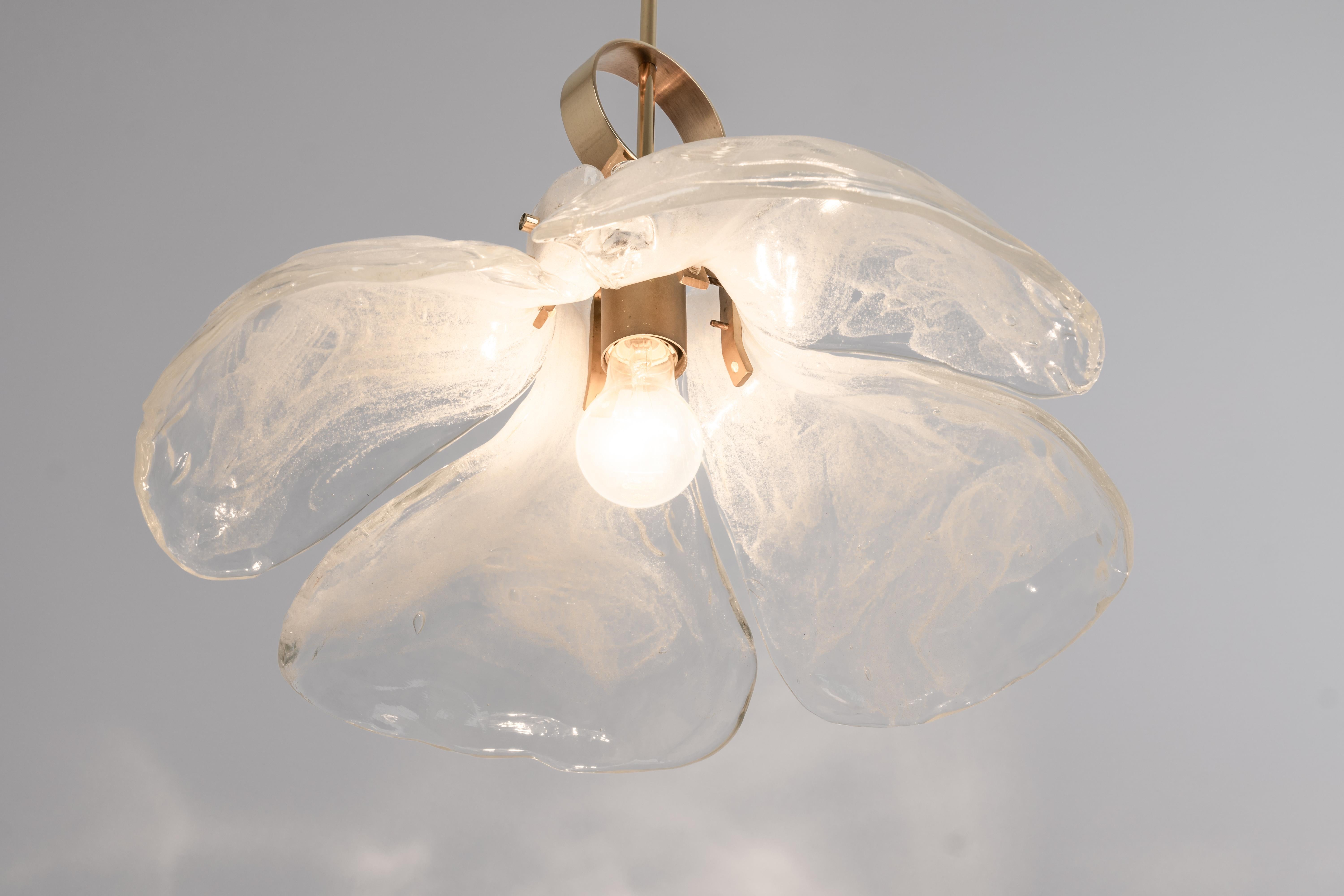 Mid-20th Century Murano Glass Chandelier Designed by Kalmar, Germany, 1960s For Sale