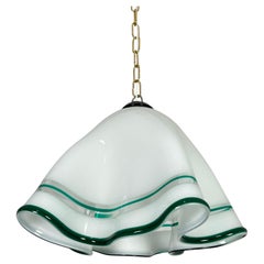 Murano Glass Chandelier "Fazzoletto" Attributed to Venini, 1960s
