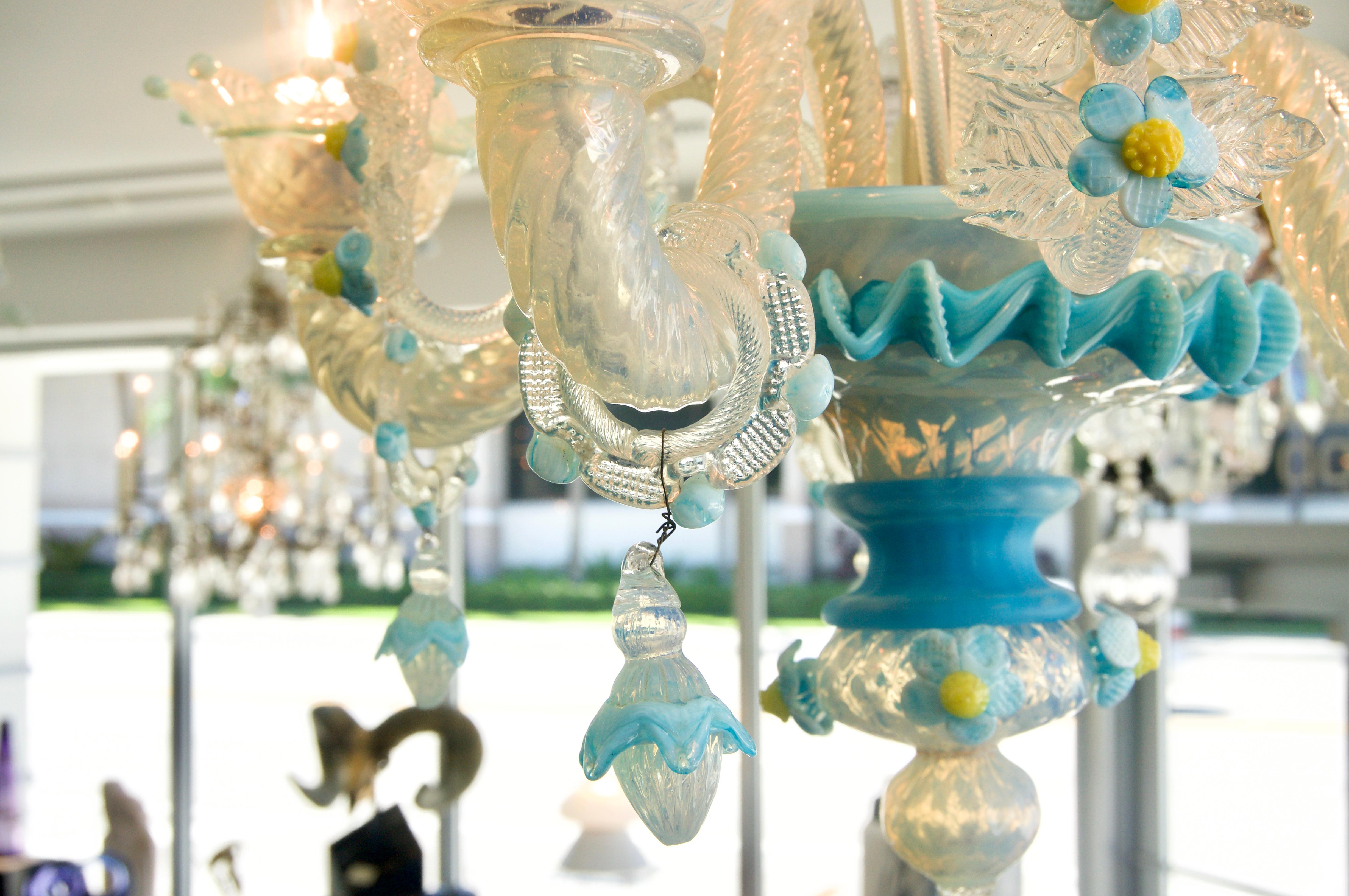 Lampadario in vetro di Murano in vendita 2