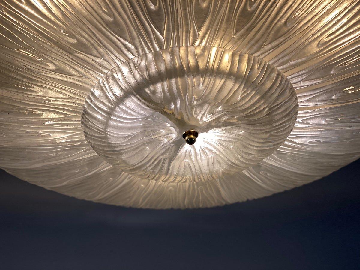 Murano Glass Chandelier In Excellent Condition In Honnelles, WHT