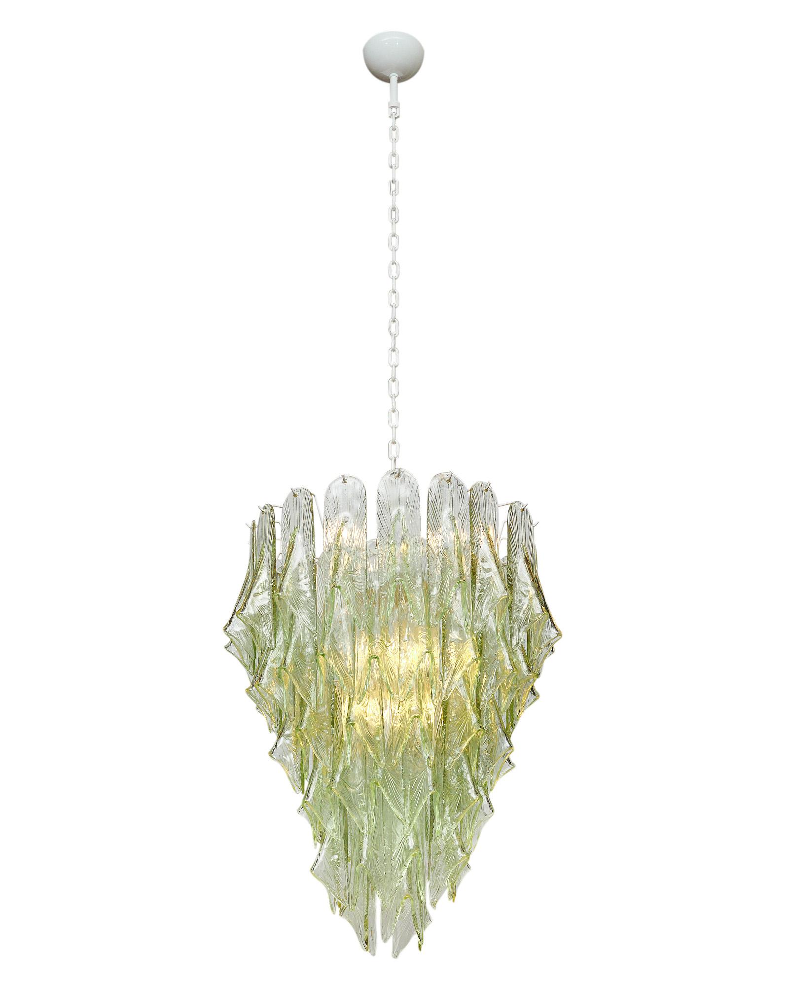 Mid-Century moderno Lampadario in vetro di Murano in vendita