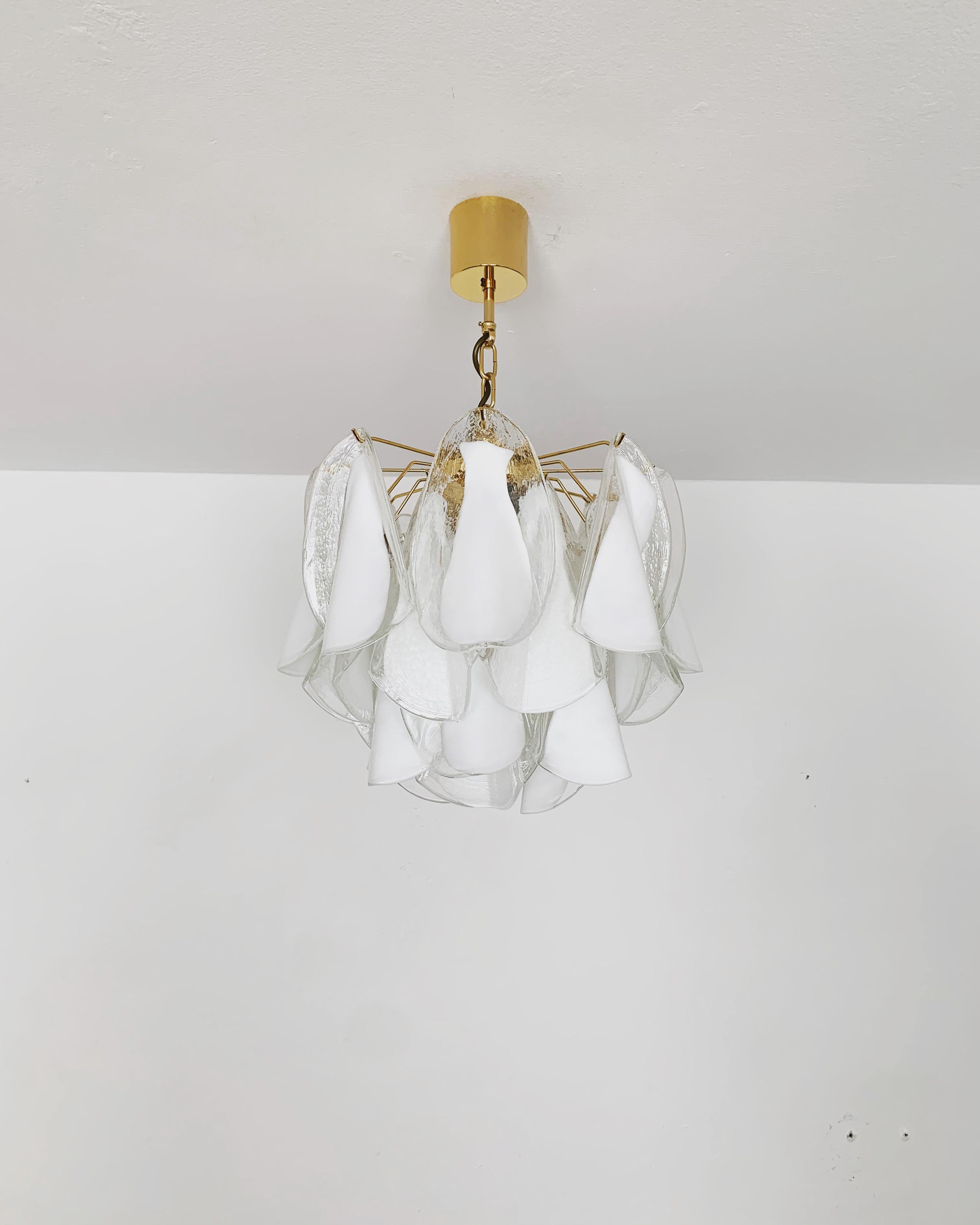 Italian Murano glass chandelier For Sale