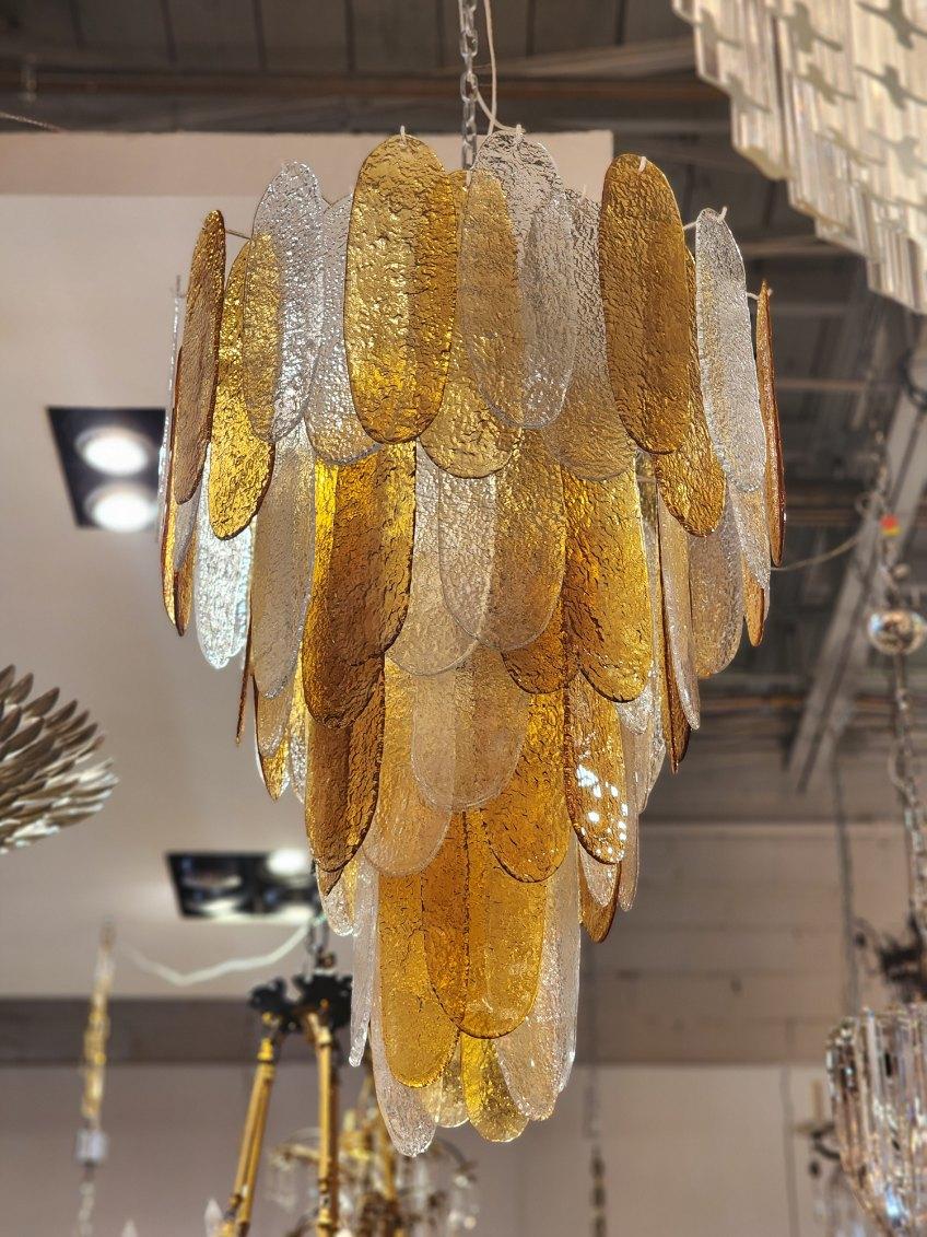 Late 20th Century Murano Glass Chandelier  For Sale