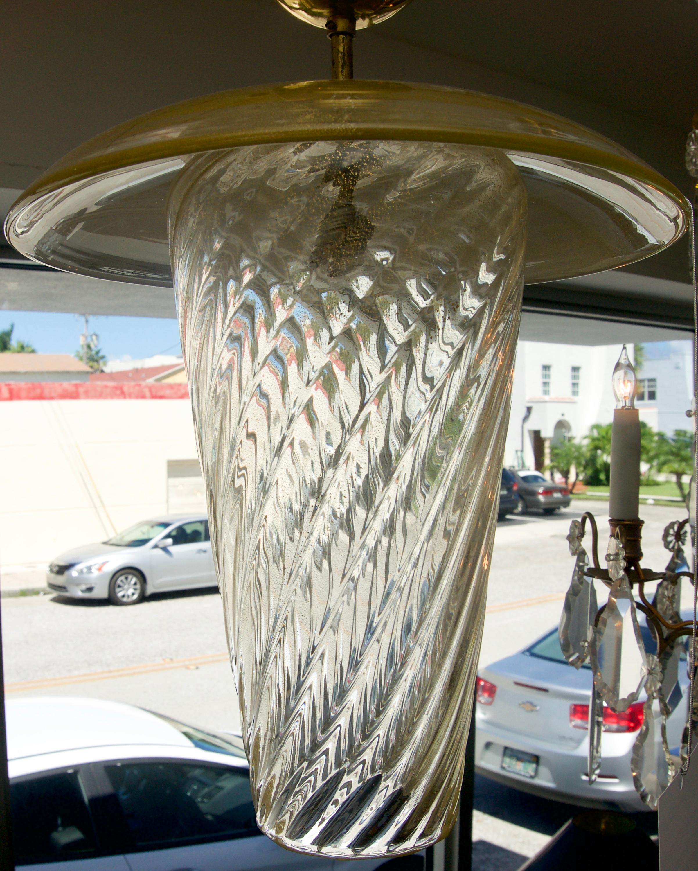 Murano Glass Chandelier In Good Condition In West Palm Beach, FL