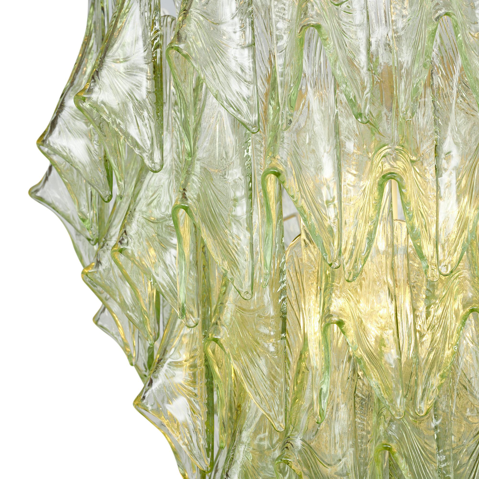Vetro di Murano Lampadario in vetro di Murano in vendita