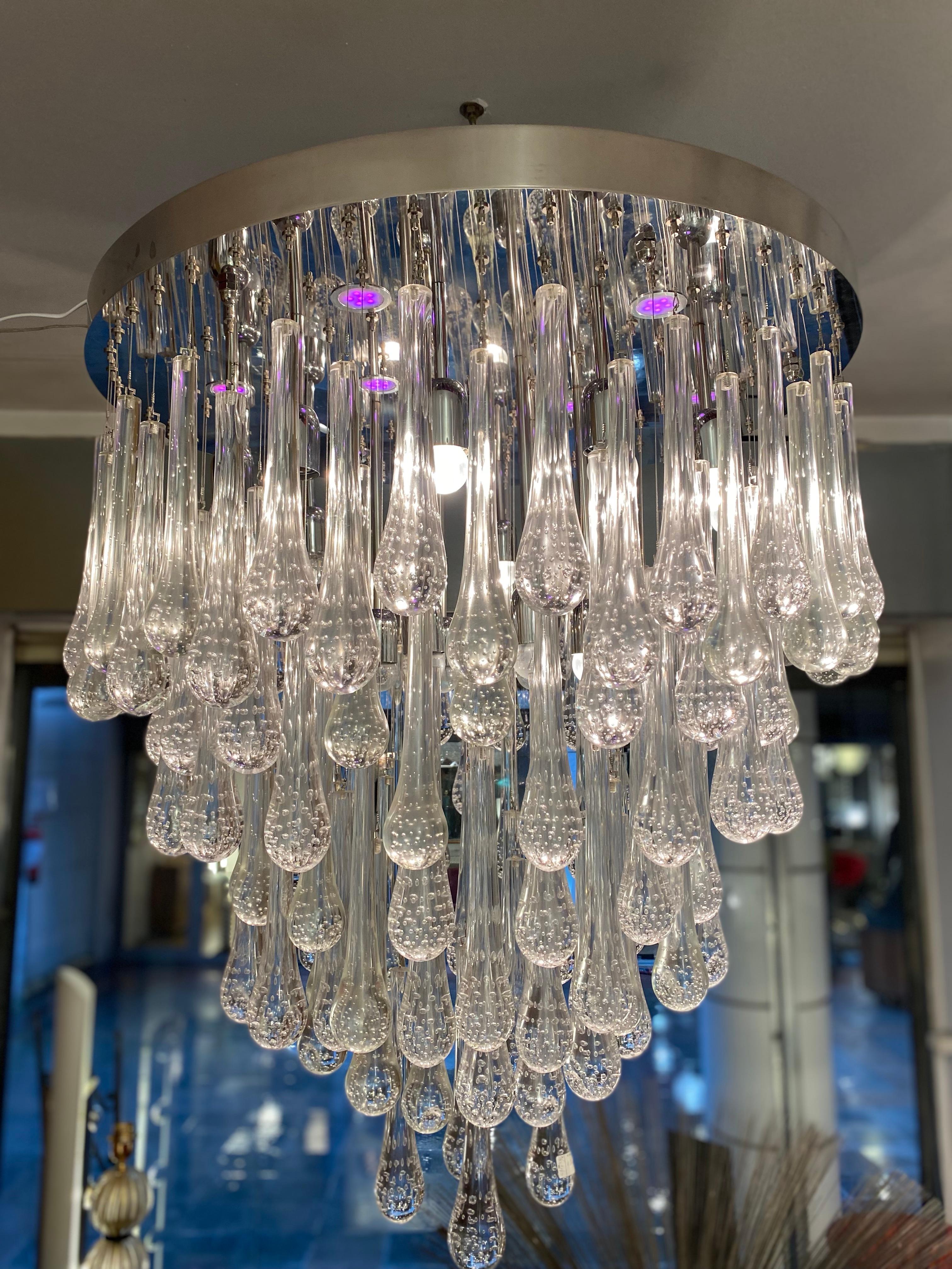 Murano Glass Chandelier  For Sale 4