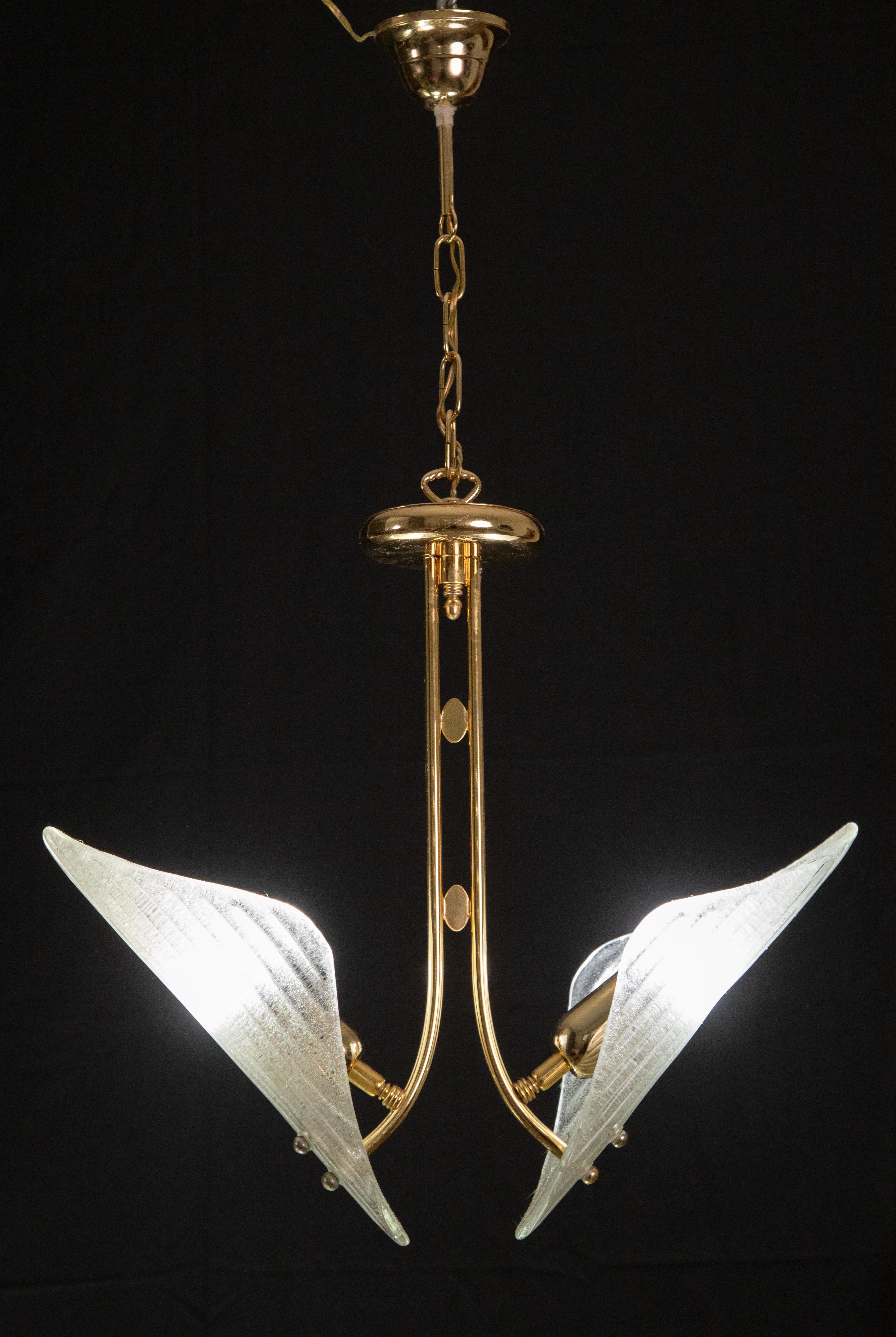 Murano Glass Chandelier Franco Luce Style, 1970s In Good Condition For Sale In Roma, IT