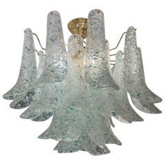 Murano Glass Chandelier in "Mosaico" Technique, by Mazzega
