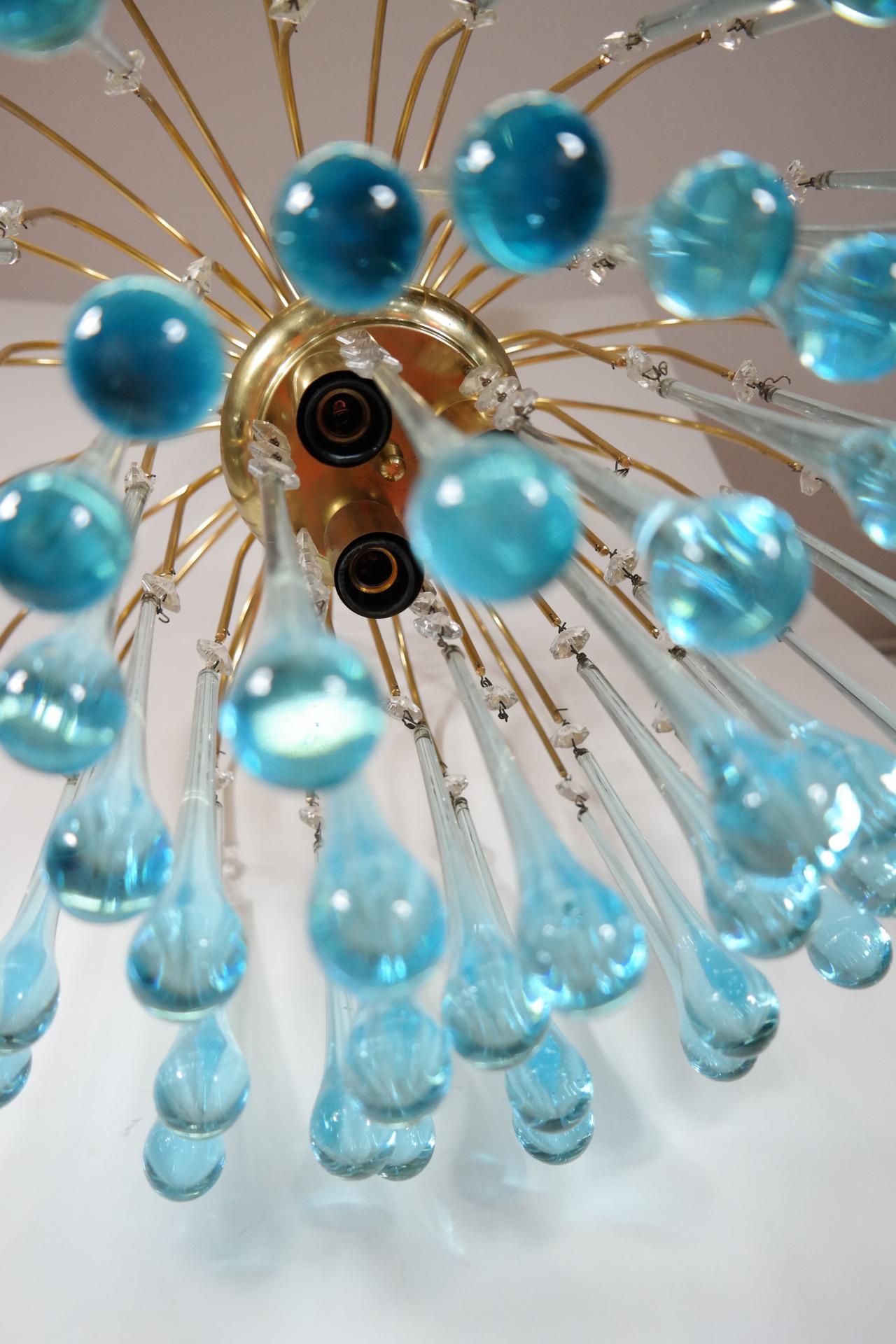 1960 murano glass chandelier