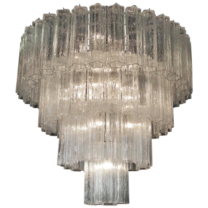 Murano Glass Chandelier in the of Style Toni Zuccheri for Venini