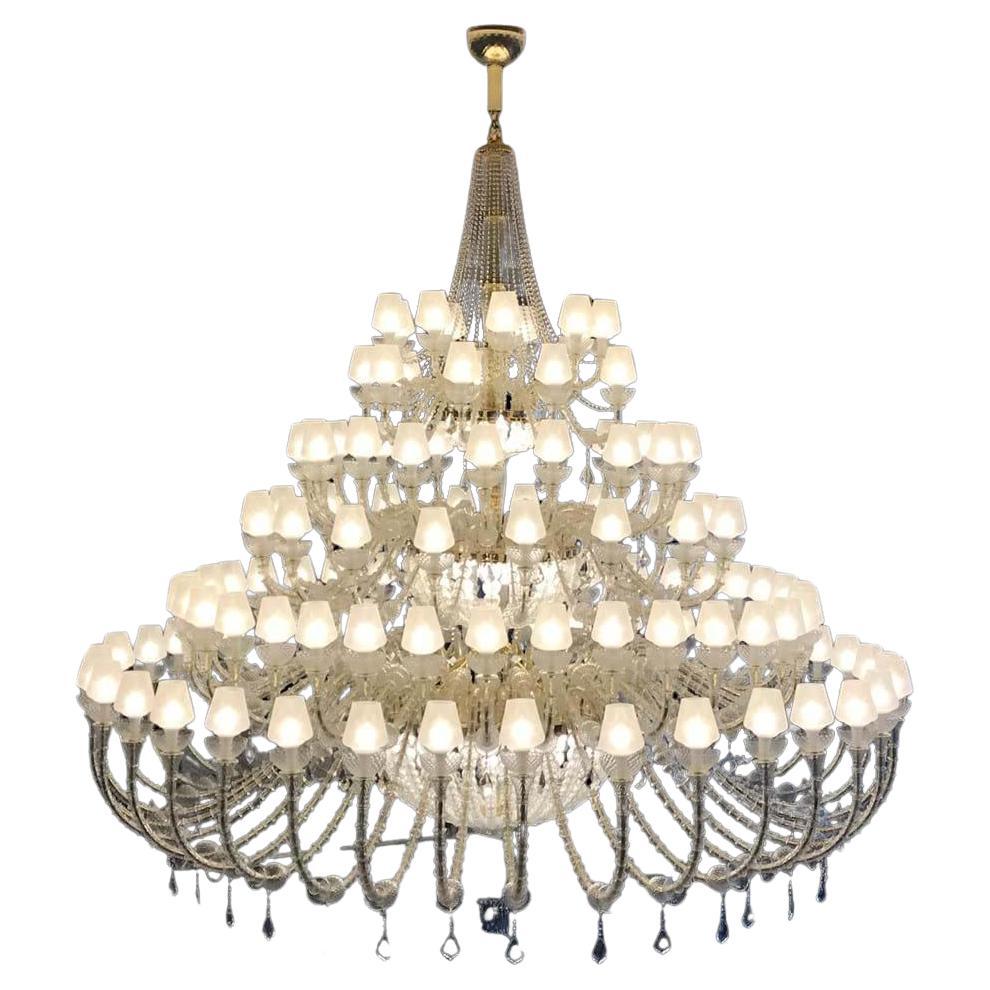 Murano Glass Chandelier in the Style of the 19th Century Available For Sale