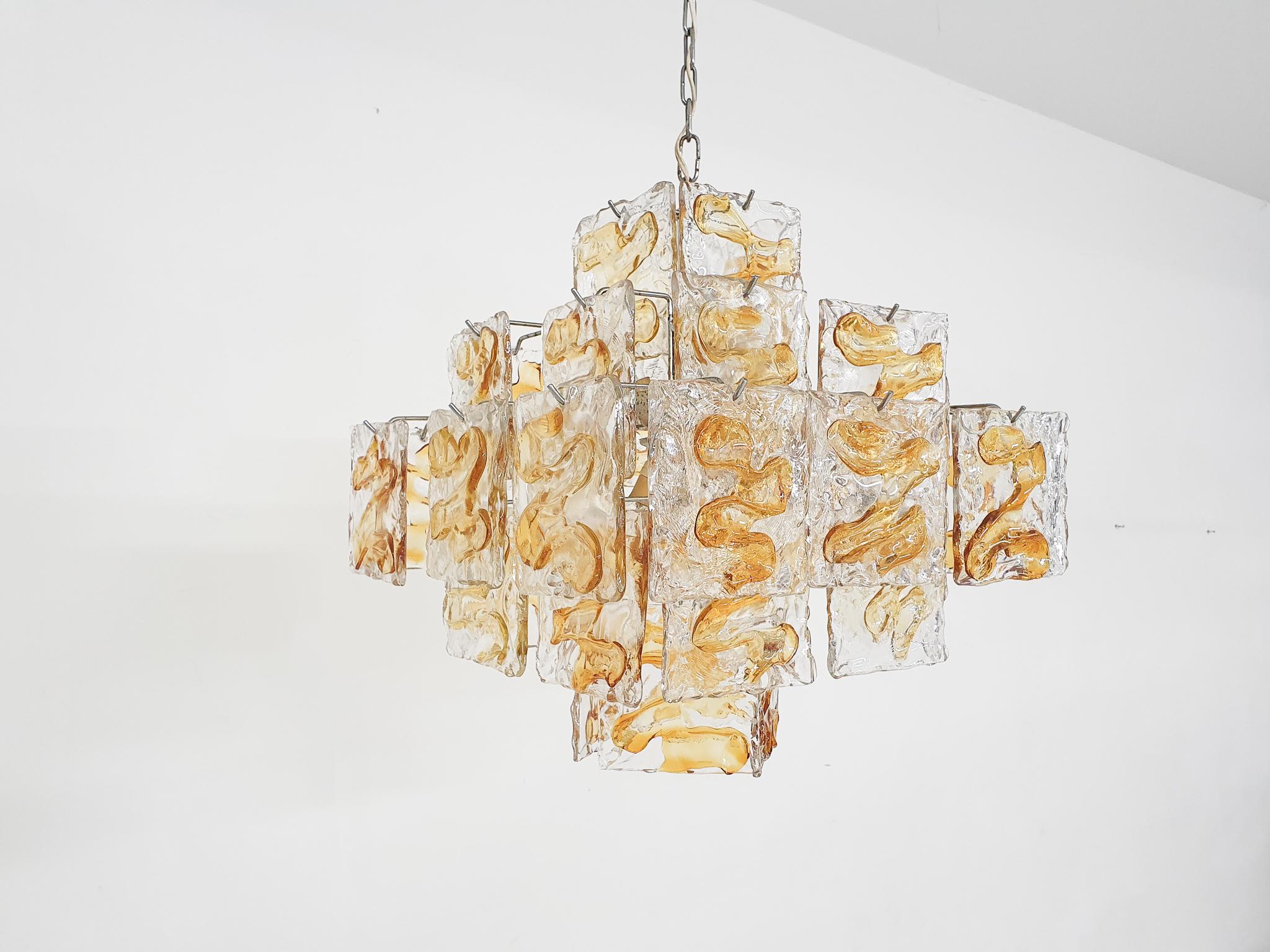 Murano Glass Chandelier, Italy, 1960s In Good Condition In Amsterdam, NL