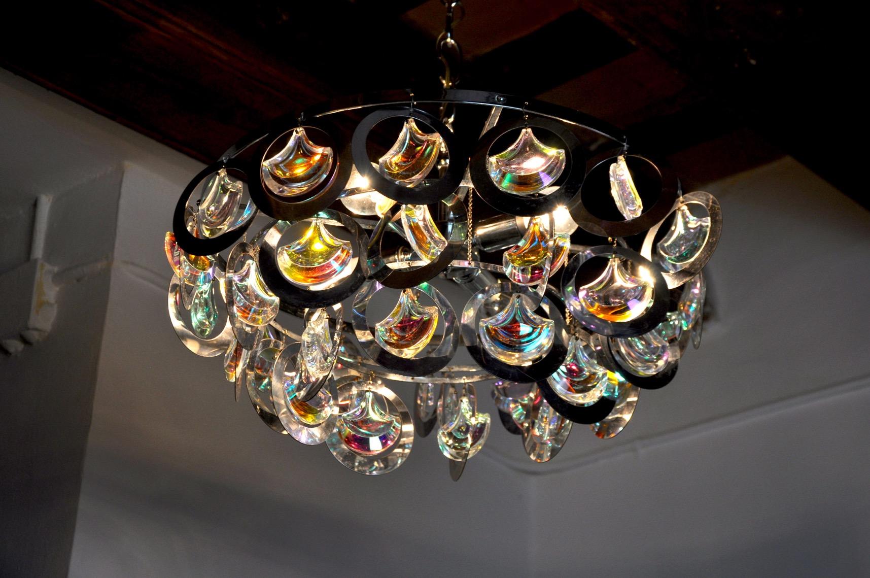 Murano Glass Chandelier, Italy, 1970 For Sale 1
