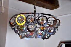 Lampadario in vetro di Murano, Italia, 1970