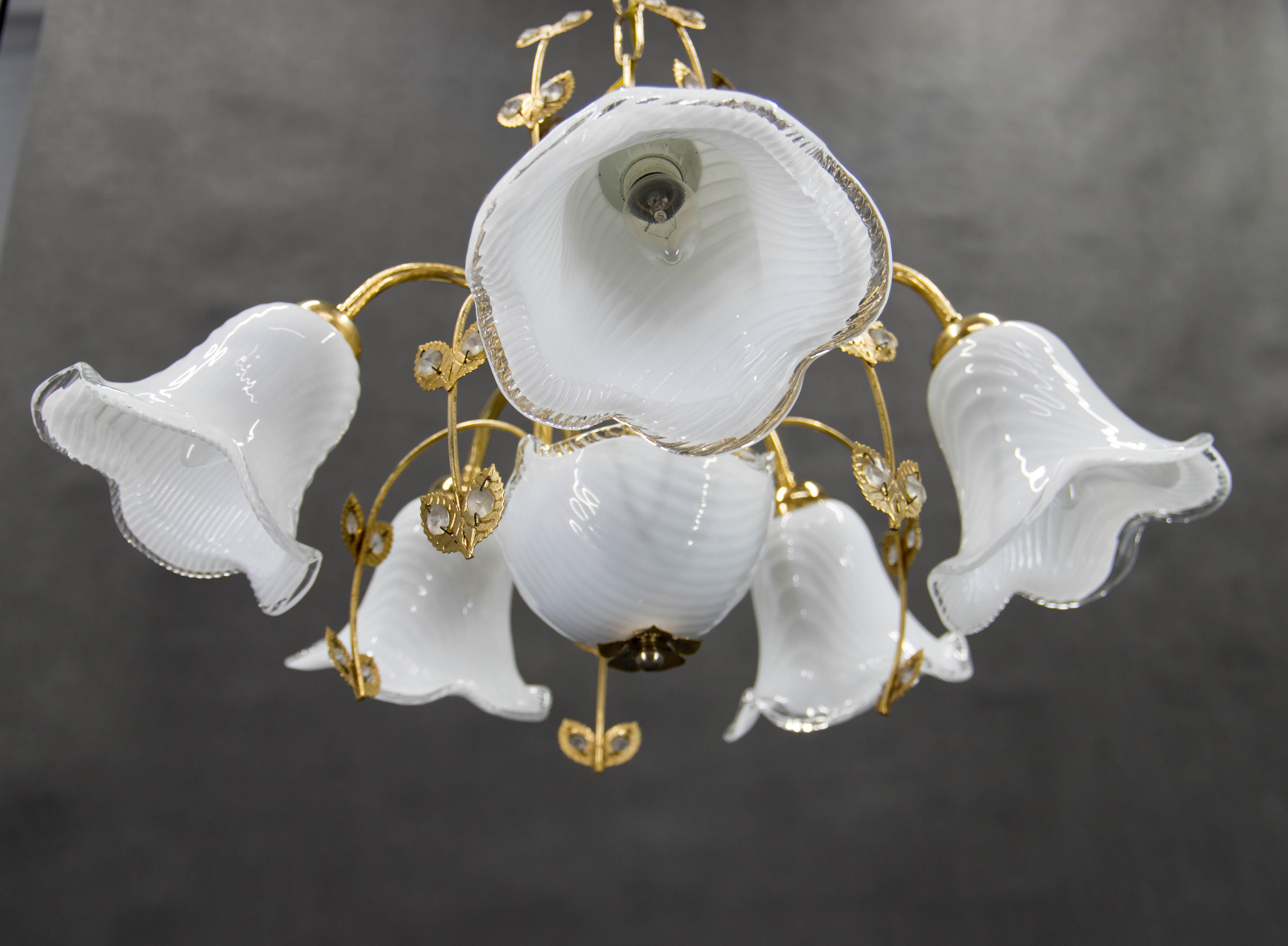Lustre en verre de Murano, Italie, années 1990 en vente 4