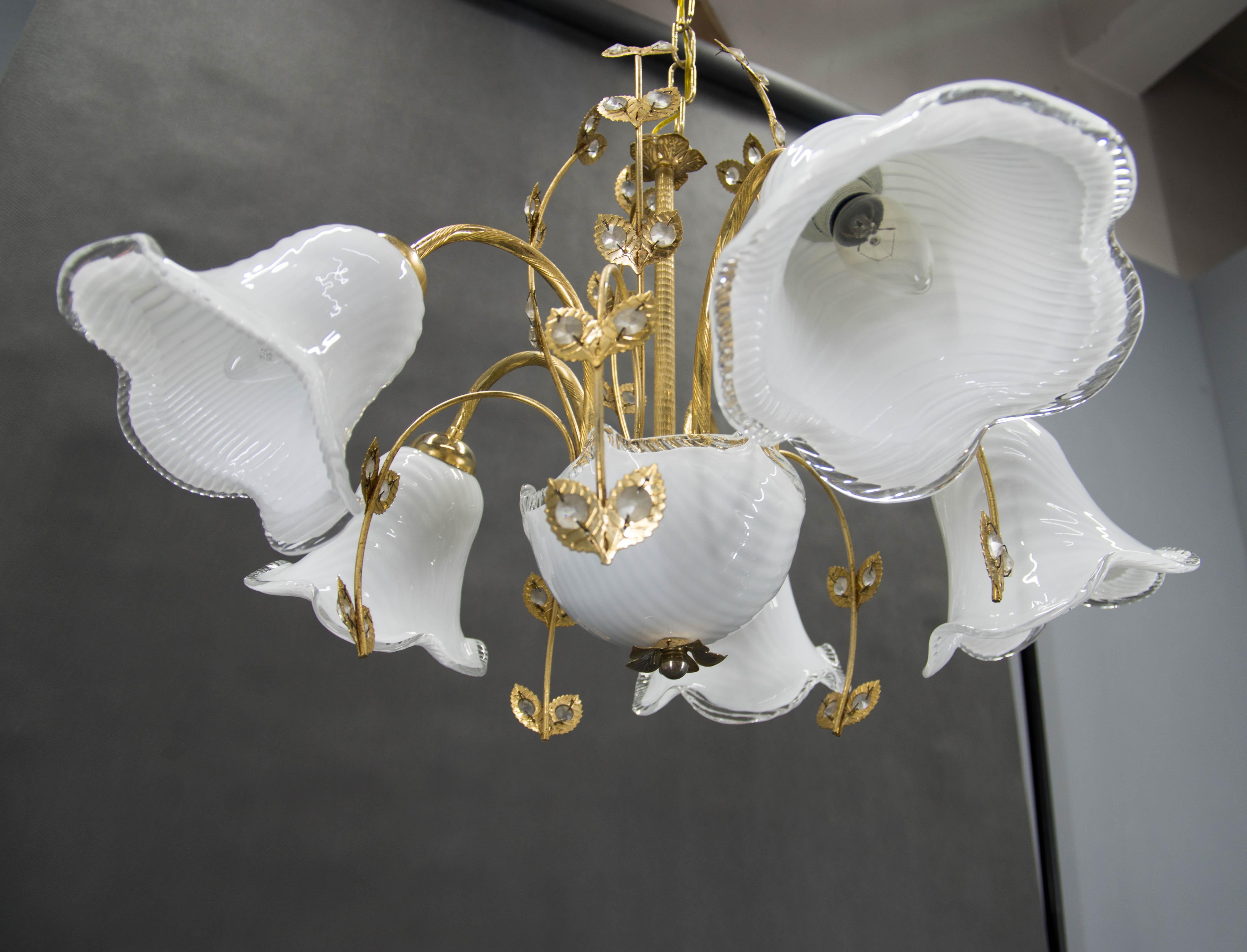 Lustre en verre de Murano, Italie, années 1990 en vente 5