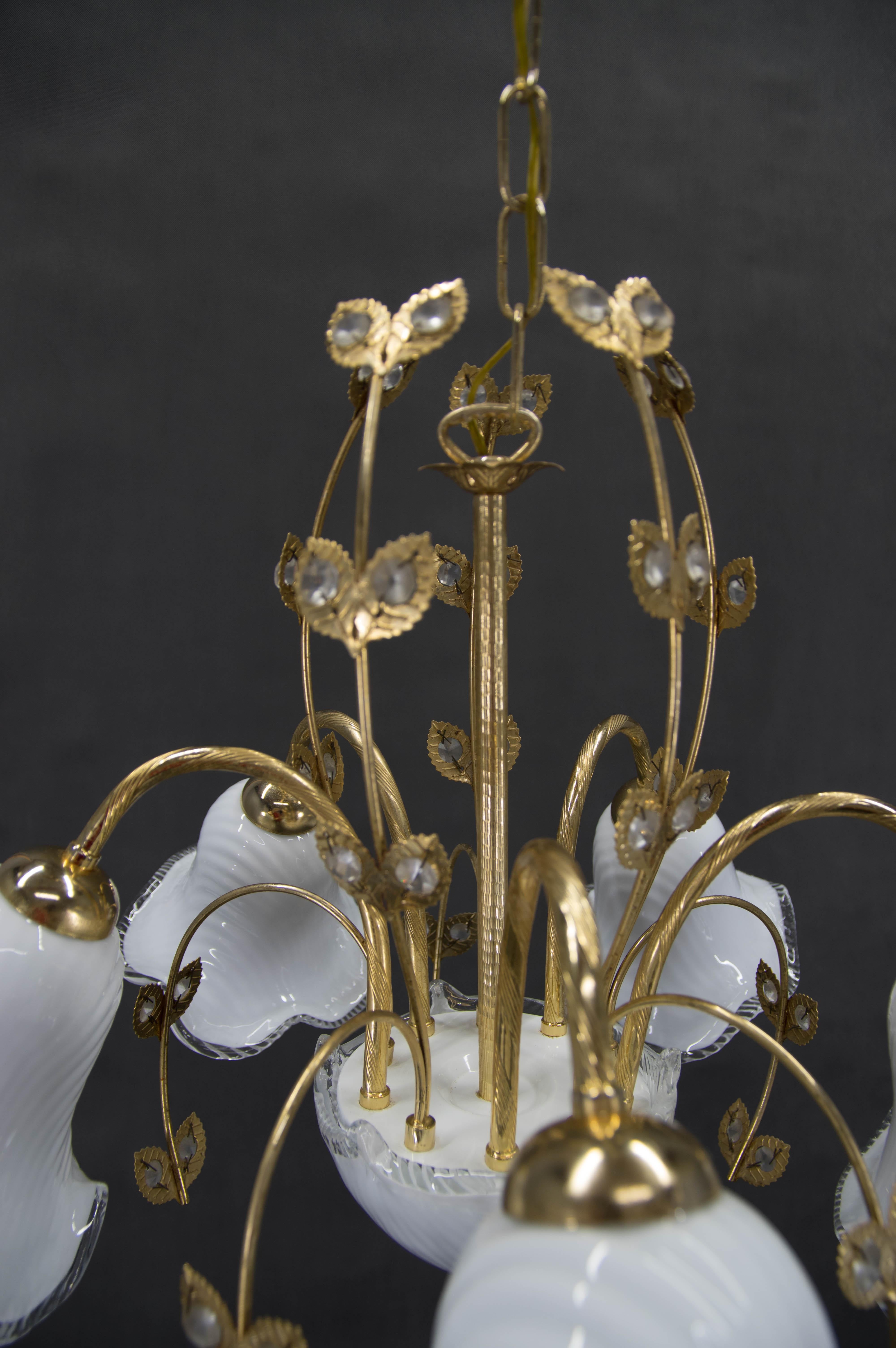 Lustre en verre de Murano, Italie, années 1990 en vente 6