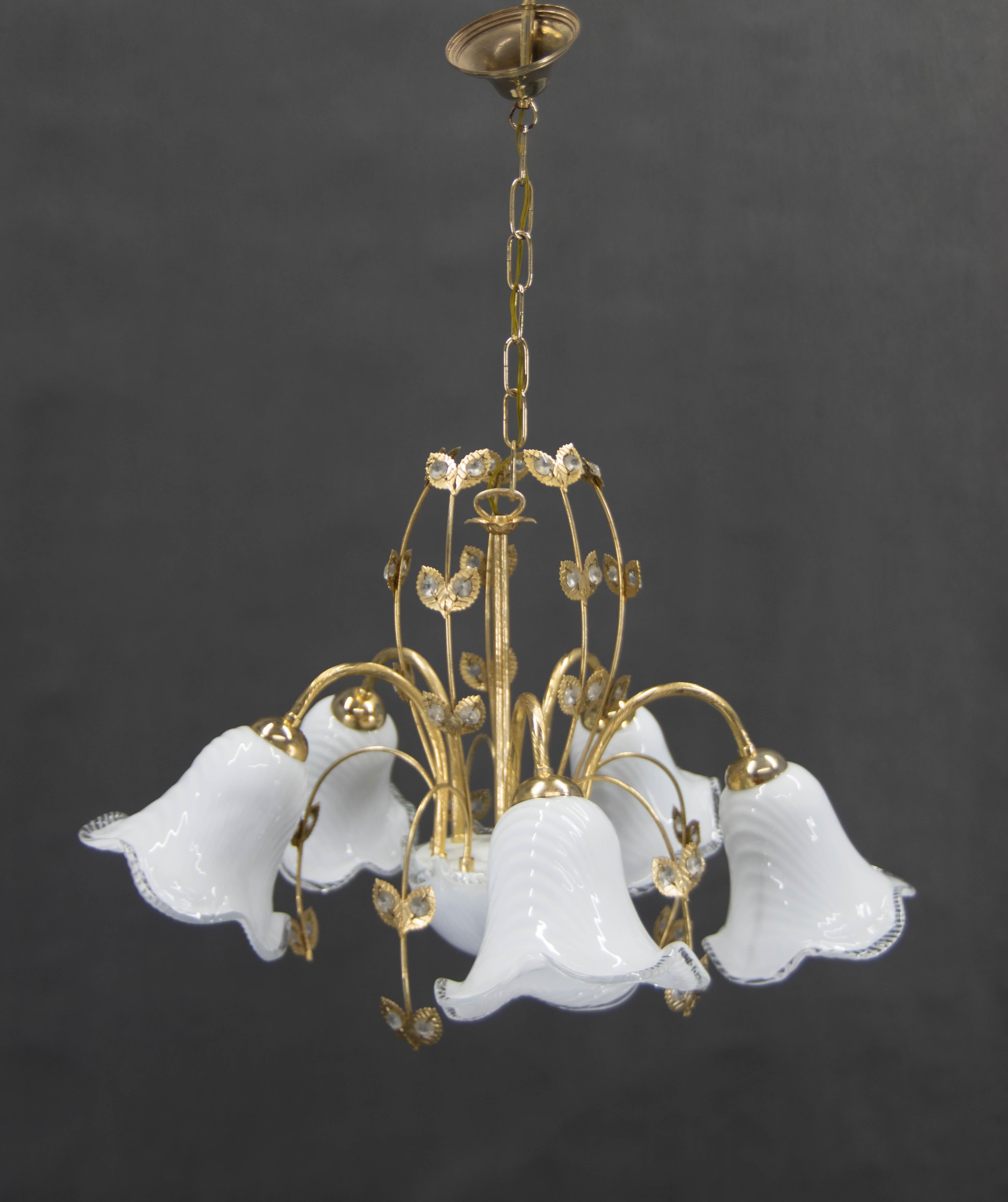 Lustre en verre de Murano, Italie, années 1990 en vente 7