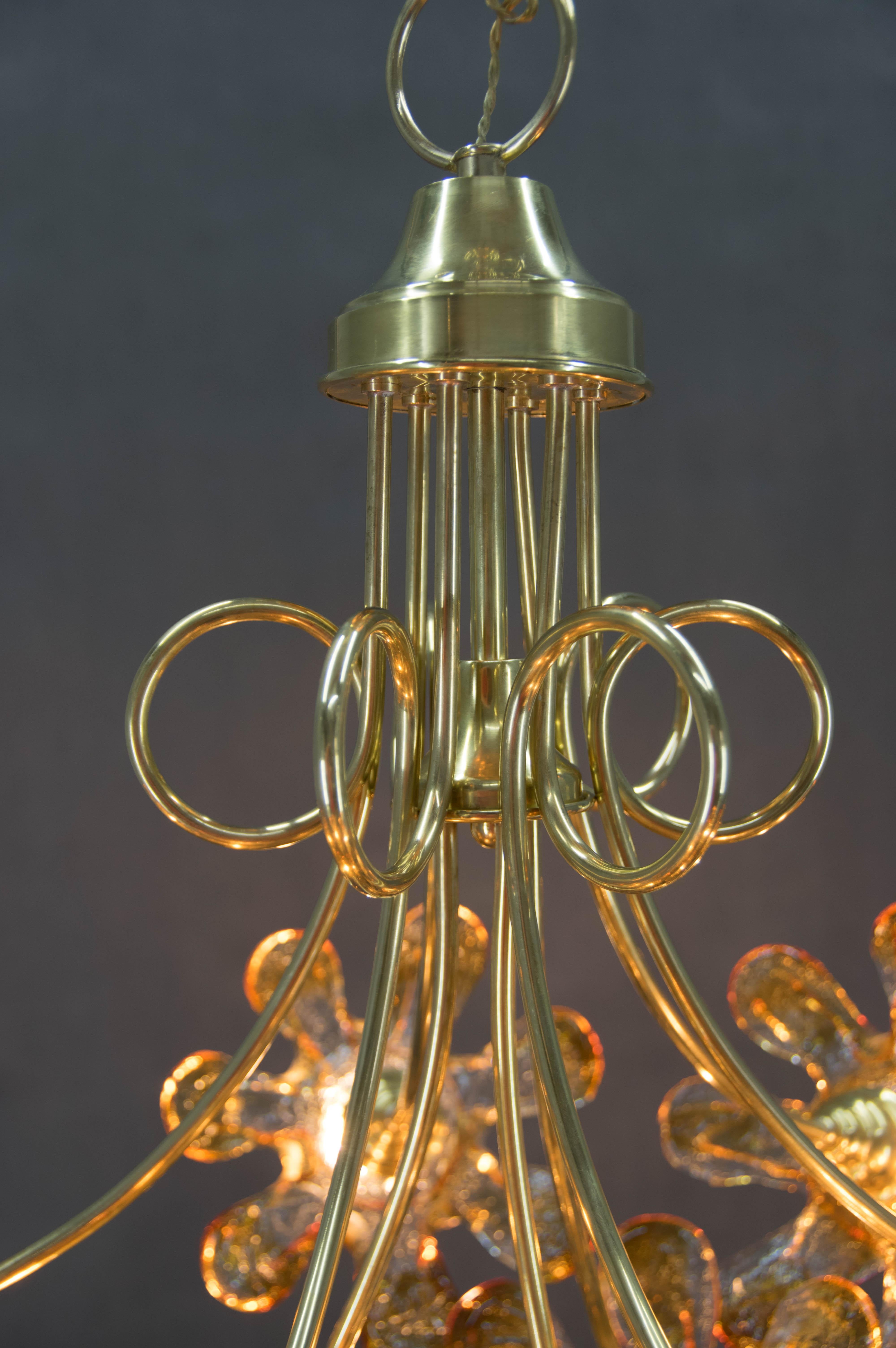 Lustre en verre de Murano, Italie, années 1990 Bon état - En vente à Praha, CZ