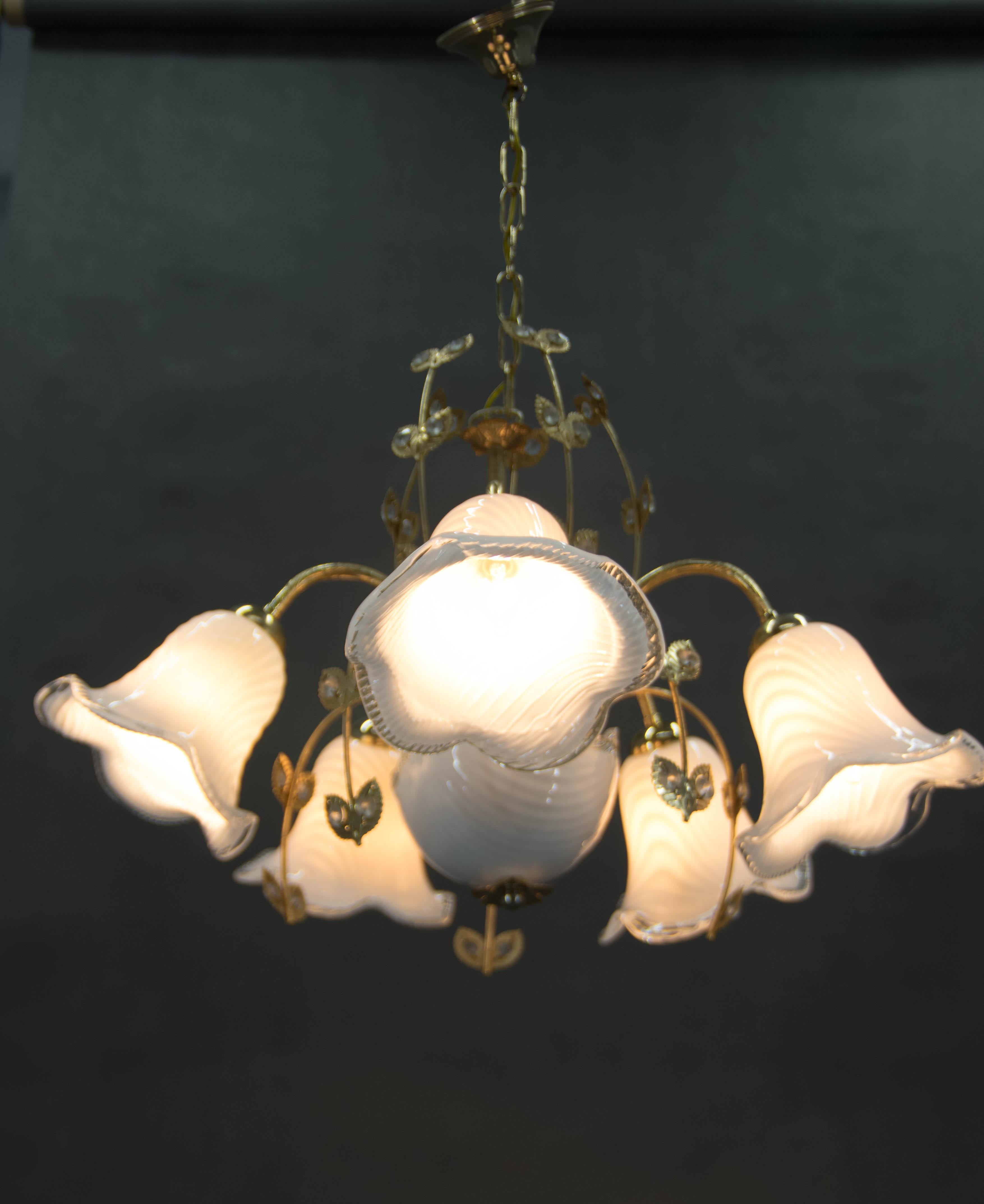 Fin du 20e siècle Lustre en verre de Murano, Italie, années 1990 en vente