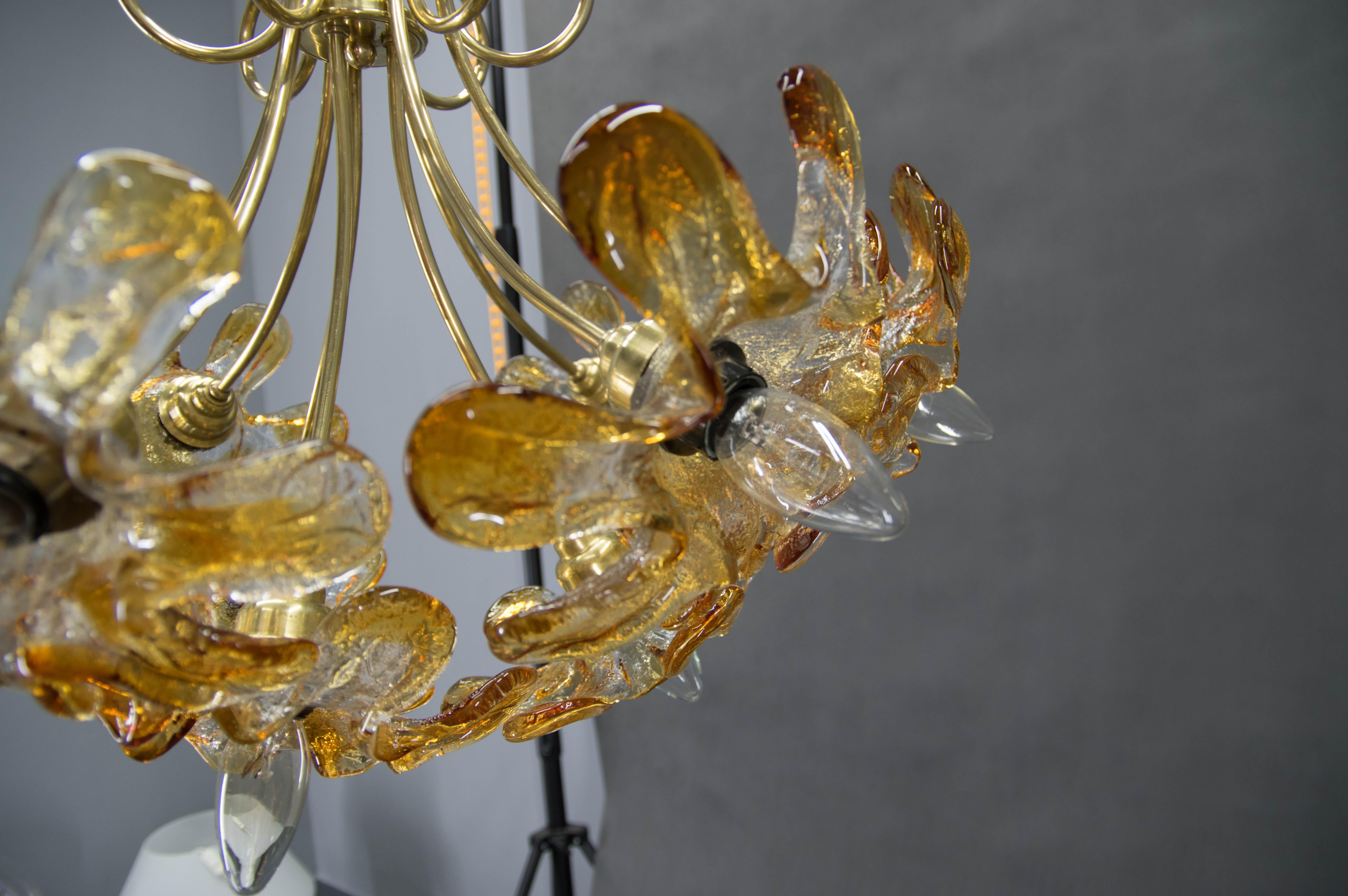 Lustre en verre de Murano, Italie, années 1990 en vente 1