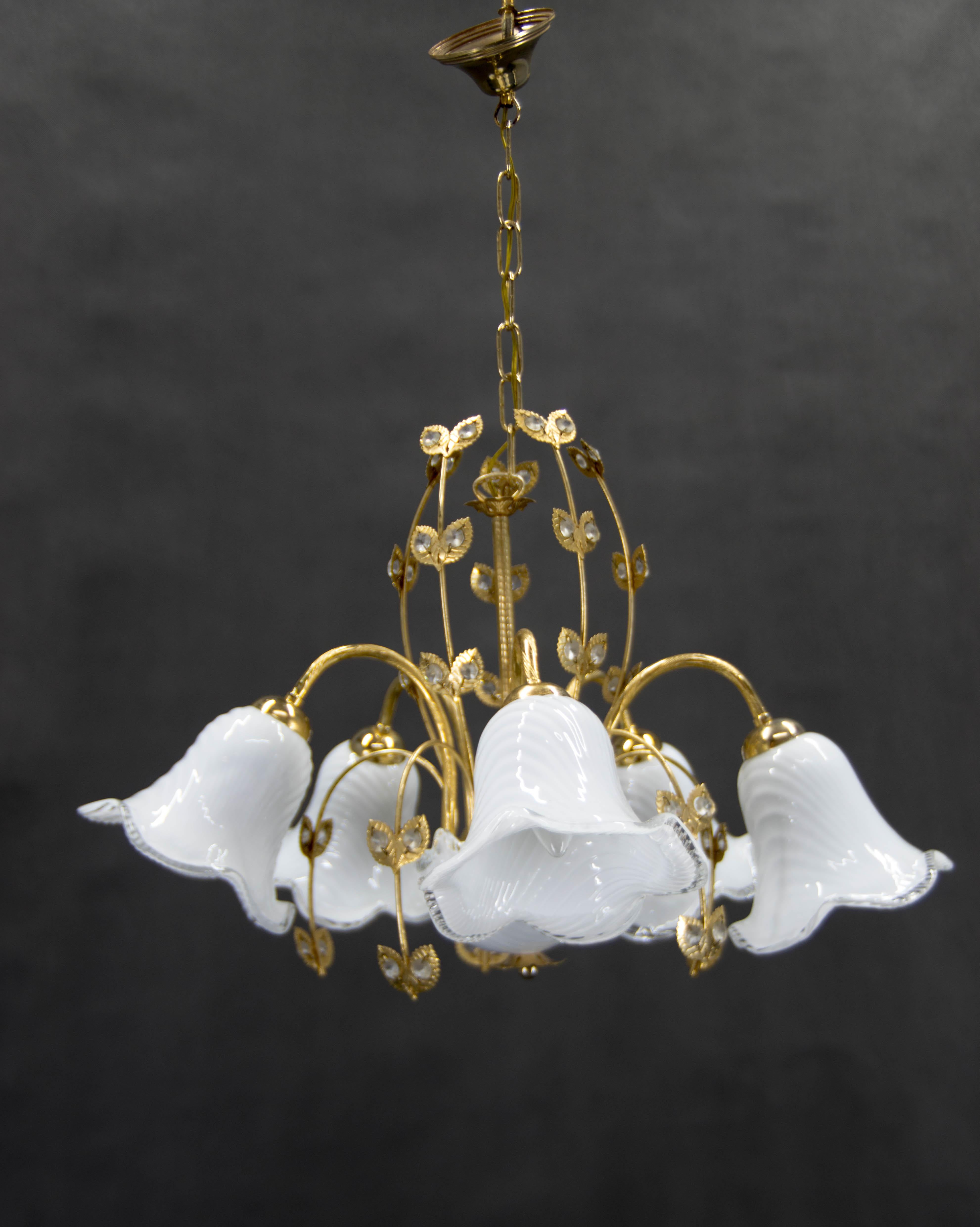 Lustre en verre de Murano, Italie, années 1990 en vente 1