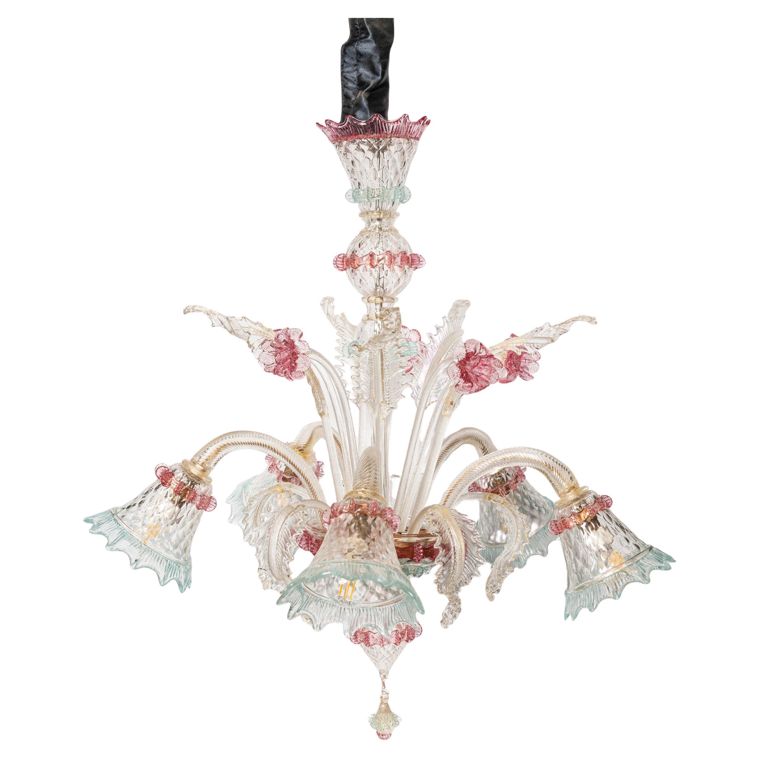 Murano Glass Chandelier, Italy, circa 1940.