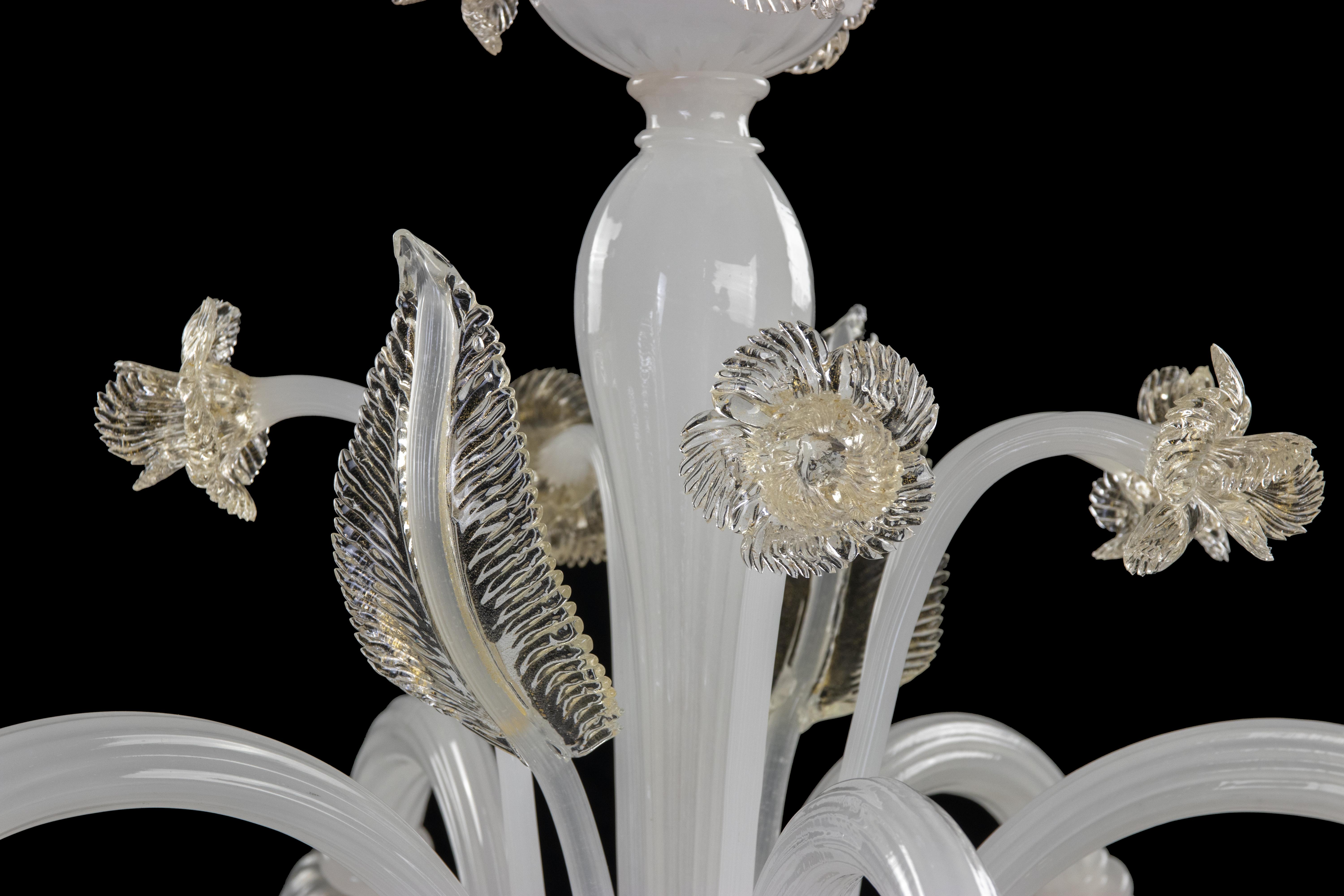 Murano Glass Chandelier, Italy mid-20th Century In Good Condition For Sale In Roma, IT