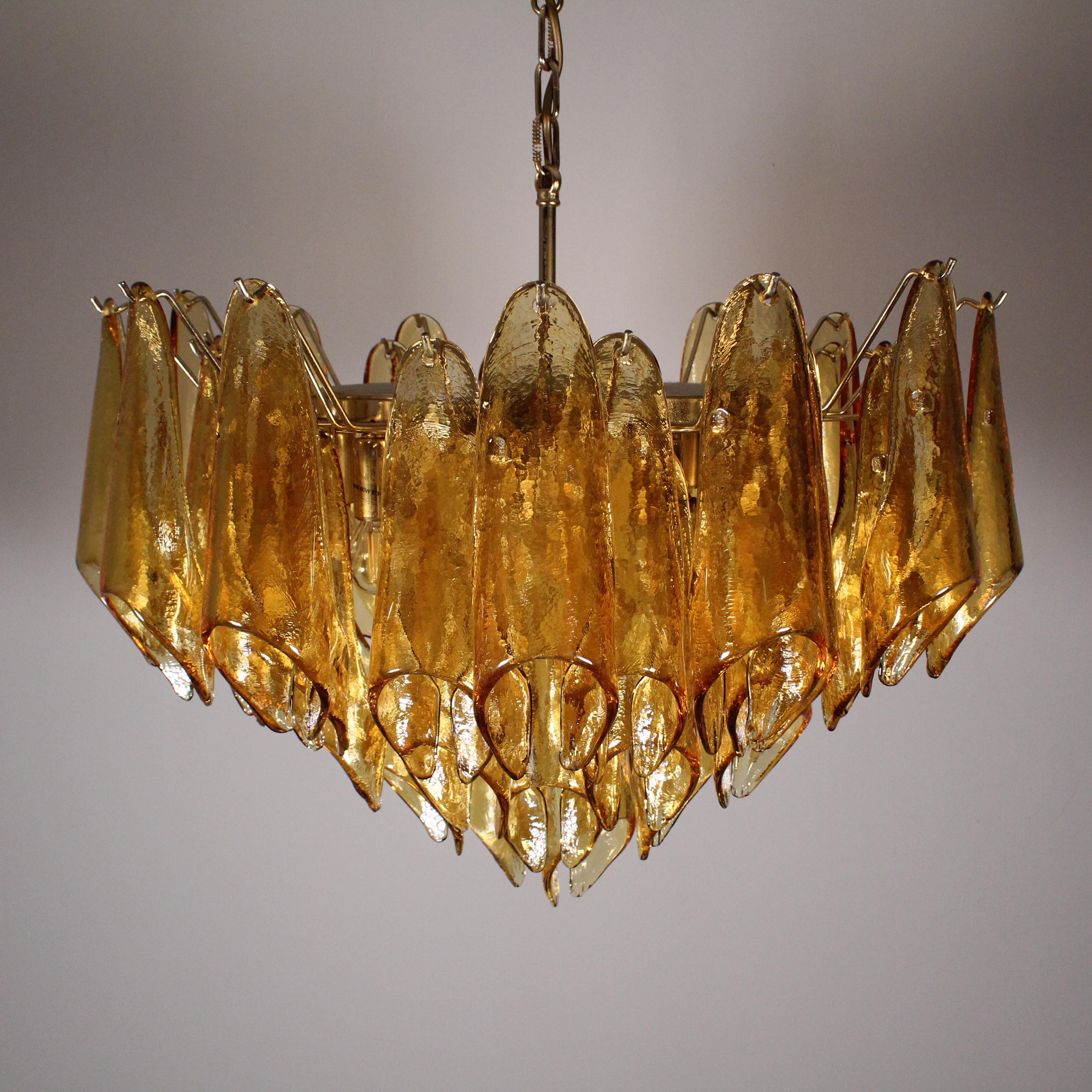 Murano glass chandelier, La Murrina, circa 1970 For Sale 6