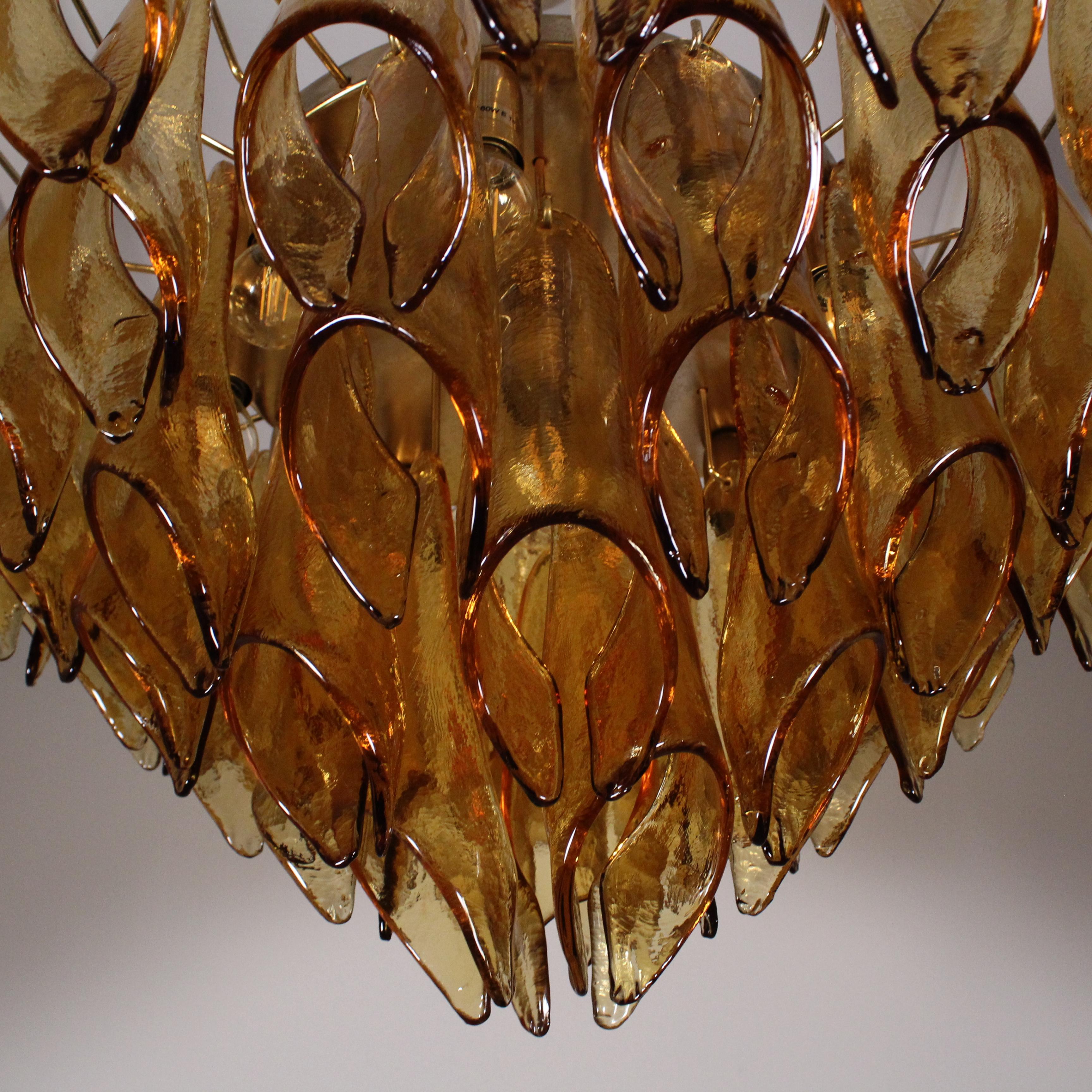 Murano glass chandelier, La Murrina, circa 1970 For Sale 7