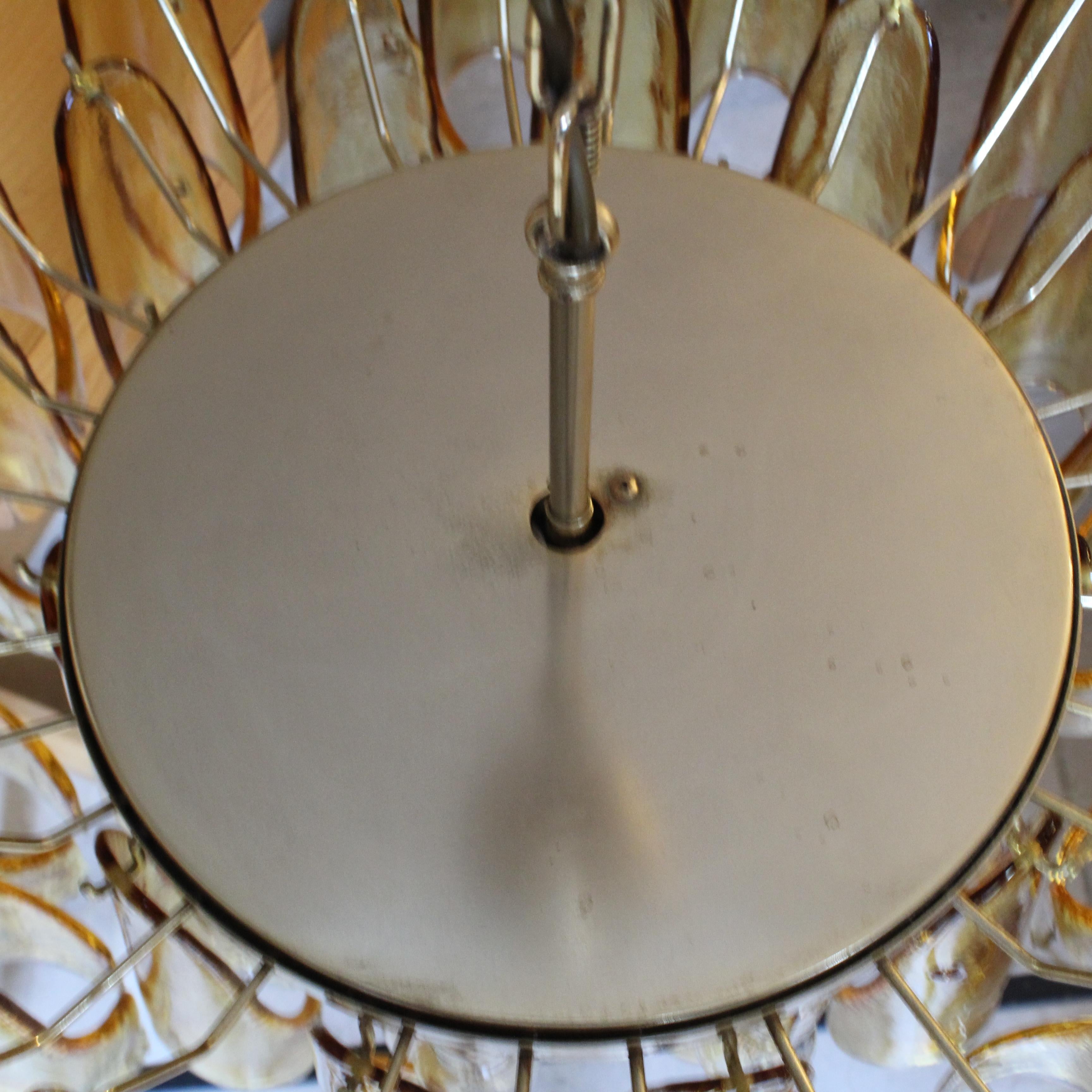 Murano glass chandelier, La Murrina, circa 1970 For Sale 8