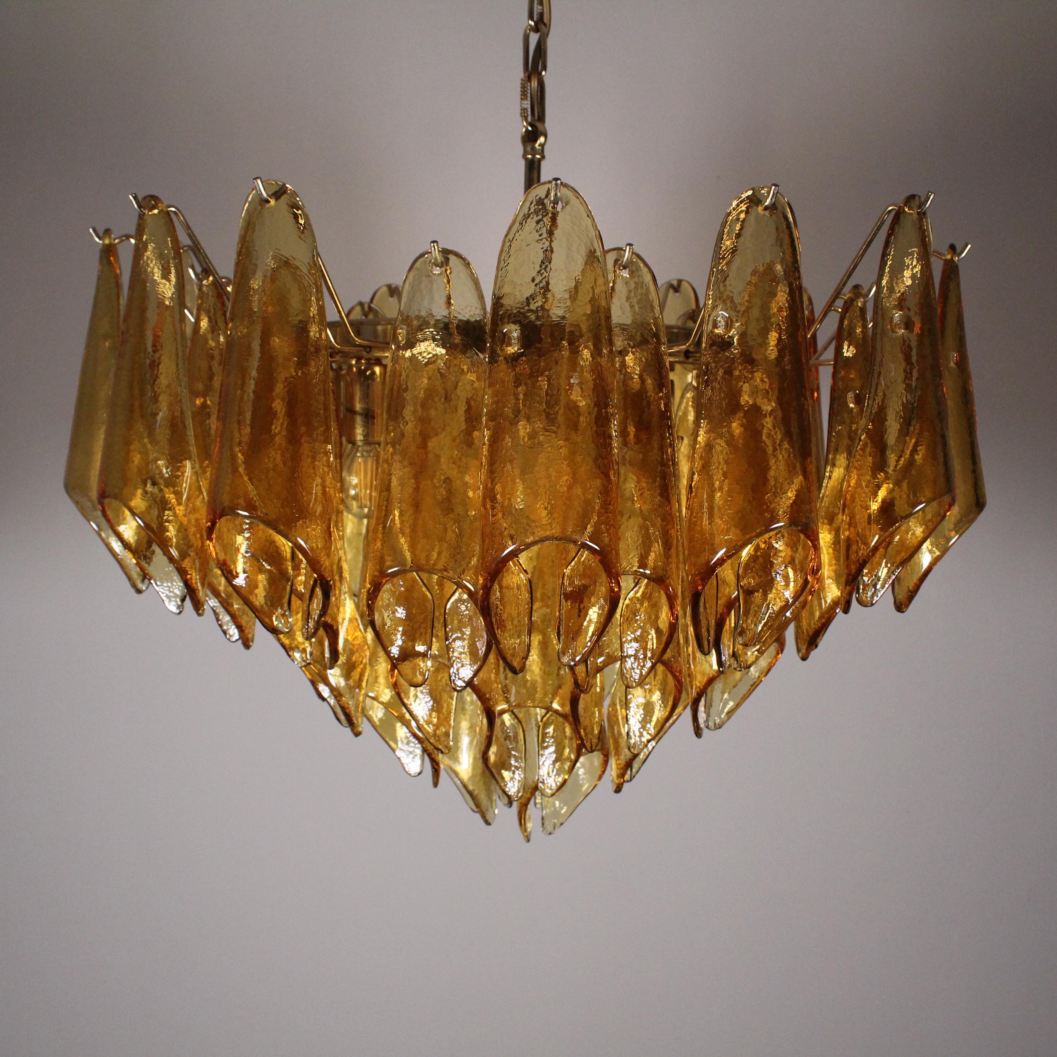 Murano glass chandelier, La Murrina, circa 1970 For Sale 9