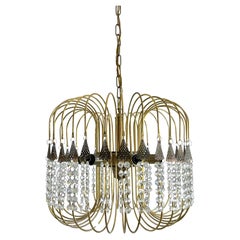 Murano Glass Chandelier "Millefili", Italian Design 1970s