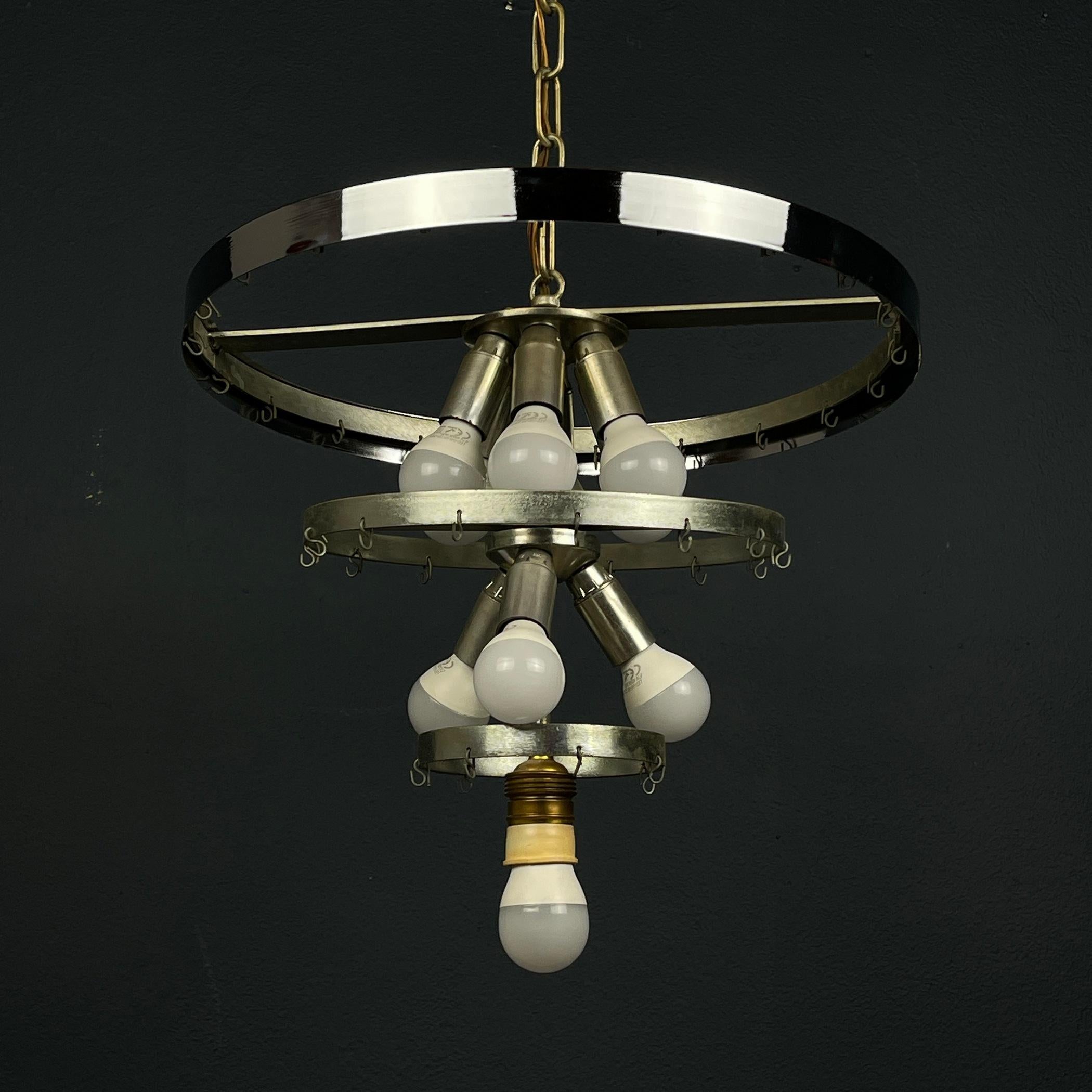 Murano glass chandelier Tronchi by Toni Zuccheri for Venini Italy 1960s For Sale 4