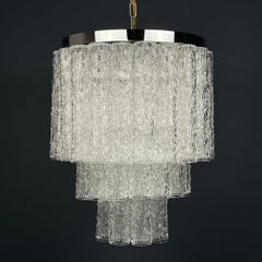 Murano glass chandelier Tronchi by Toni Zuccheri for Venini Italy 1960s