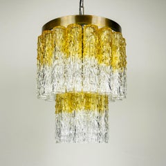 Murano glass chandelier Tronchi by Toni Zuccheri for Venini Italy 1960s