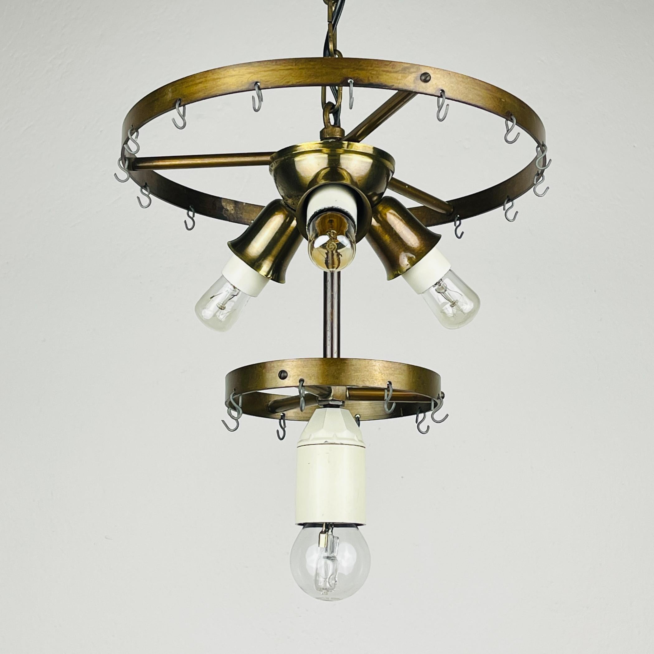 Murano Glass Murano glass chandelier Tronchi by Toni Zuccheri for Venini Italy 1960s For Sale