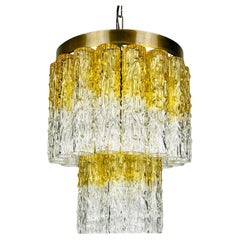 Murano-Glaslüster Tronchi von Toni Zuccheri für Venini Italien 1960er Jahre
