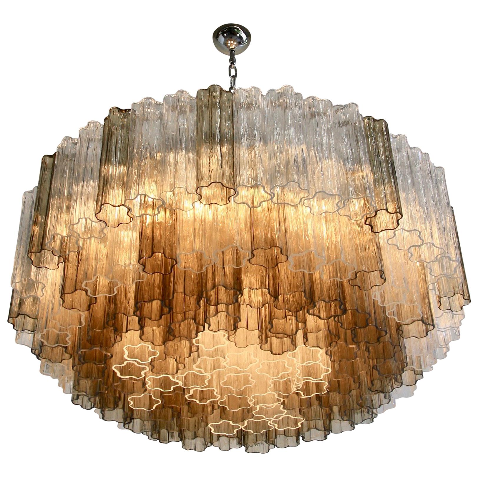 Murano Glass Chandelier 'Tronchi', Italy