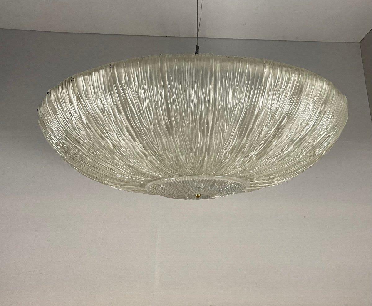 Murano Glass Chandelier, Ufo Circa 1980 For Sale 1