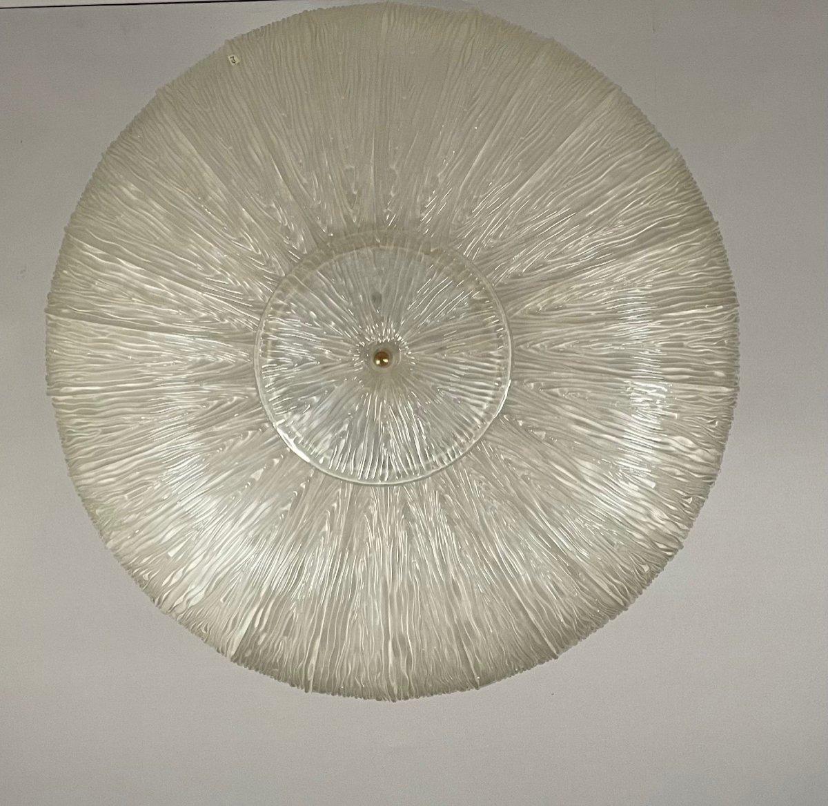 Murano Glass Chandelier, Ufo Circa 1980 For Sale 3