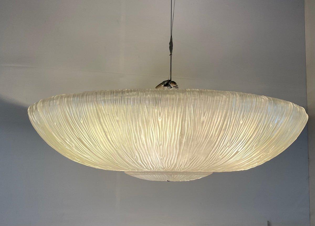 Mid-Century Modern Murano Glass Chandelier, Ufo - Two Sizes Available For Sale