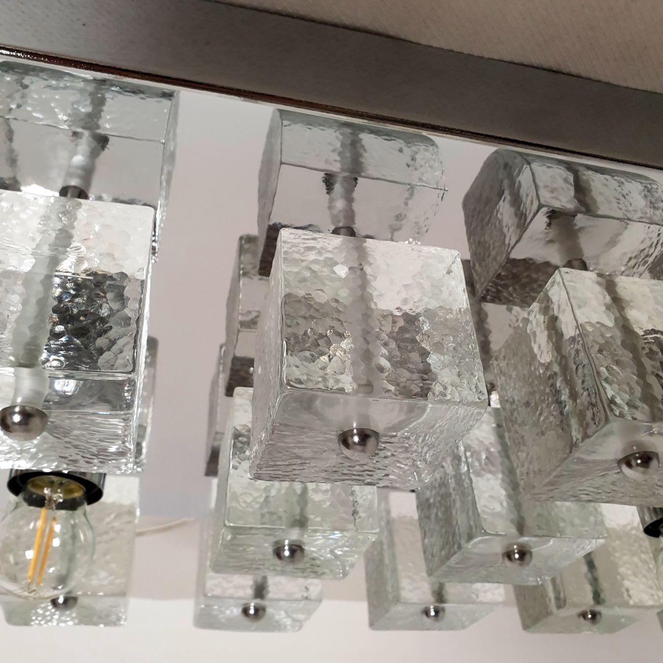 Murano Glass - Chrome Flush Mount For Sale 5