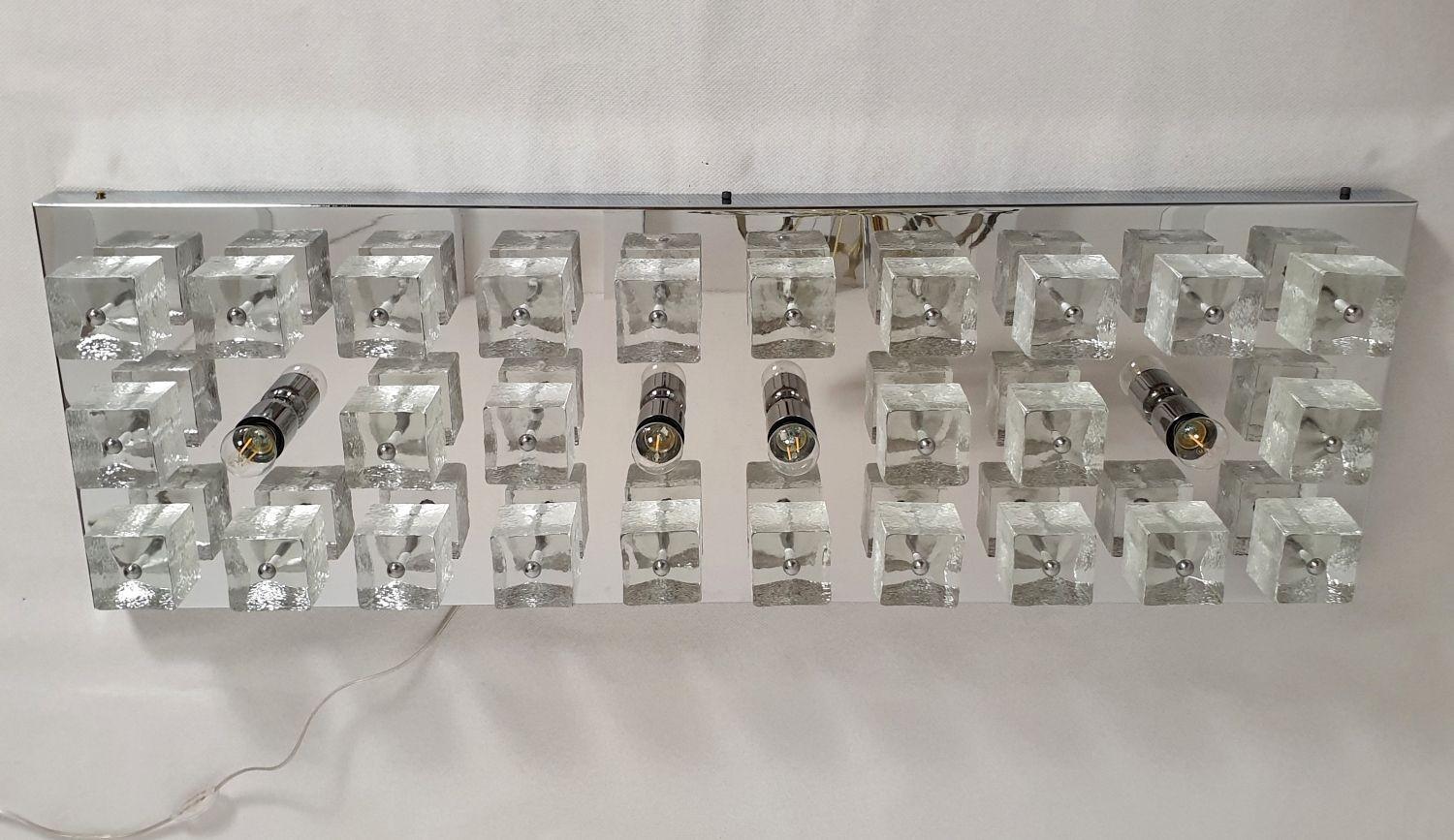 Murano Glass - Empotrable Cromo Moderno de mediados de siglo en venta