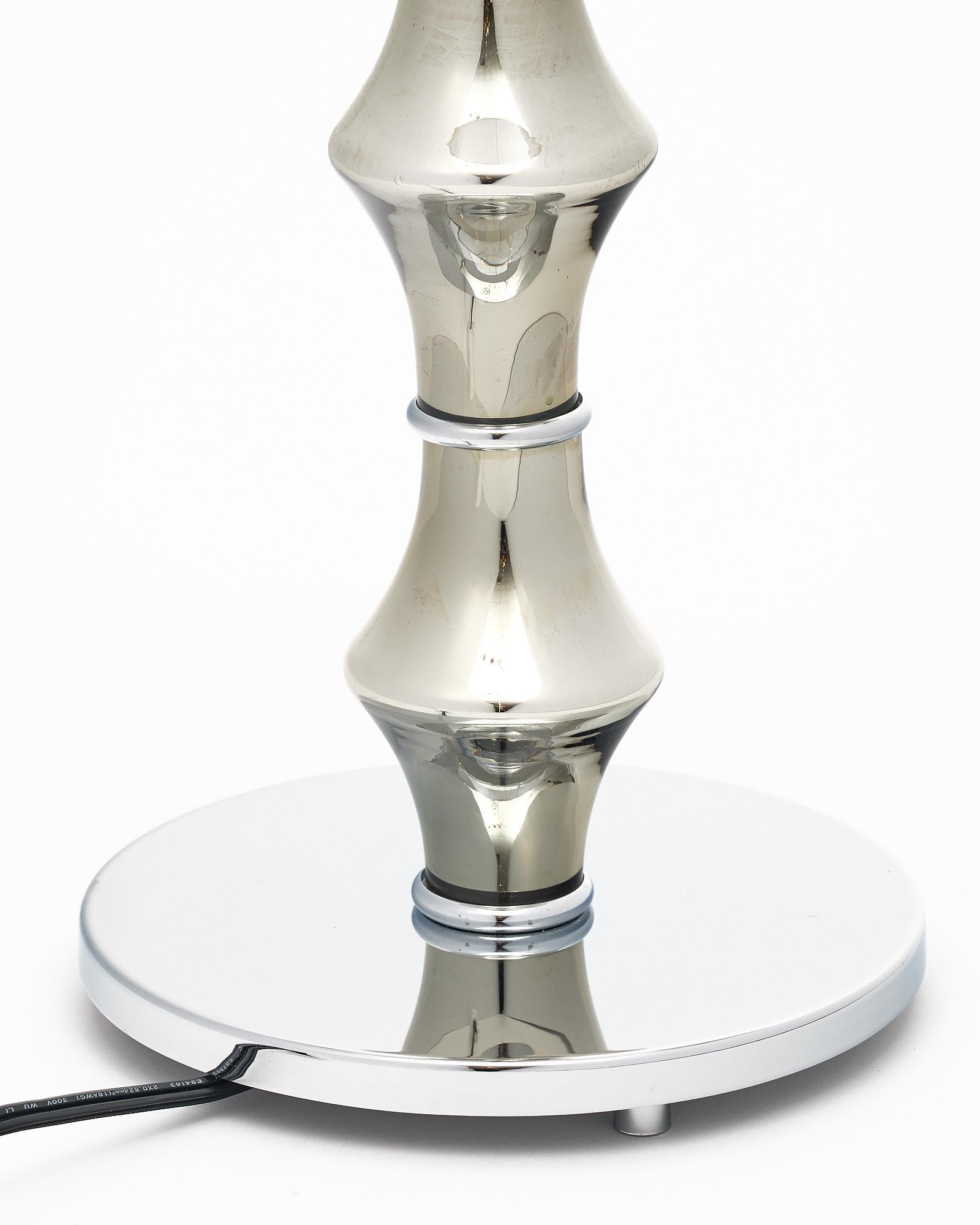 Contemporary Murano Glass Chrome Lamps For Sale